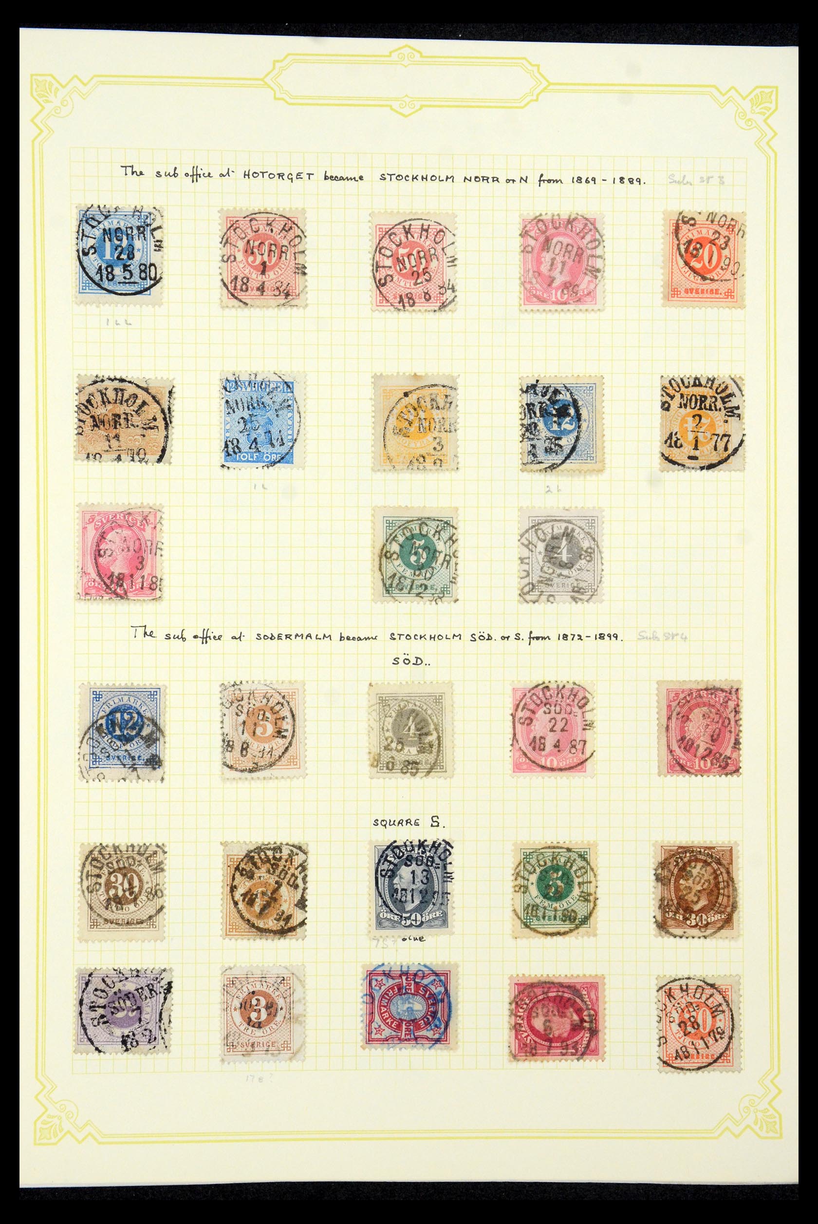 35649 038 - Postzegelverzameling 35649 Zweden 1858-1997.