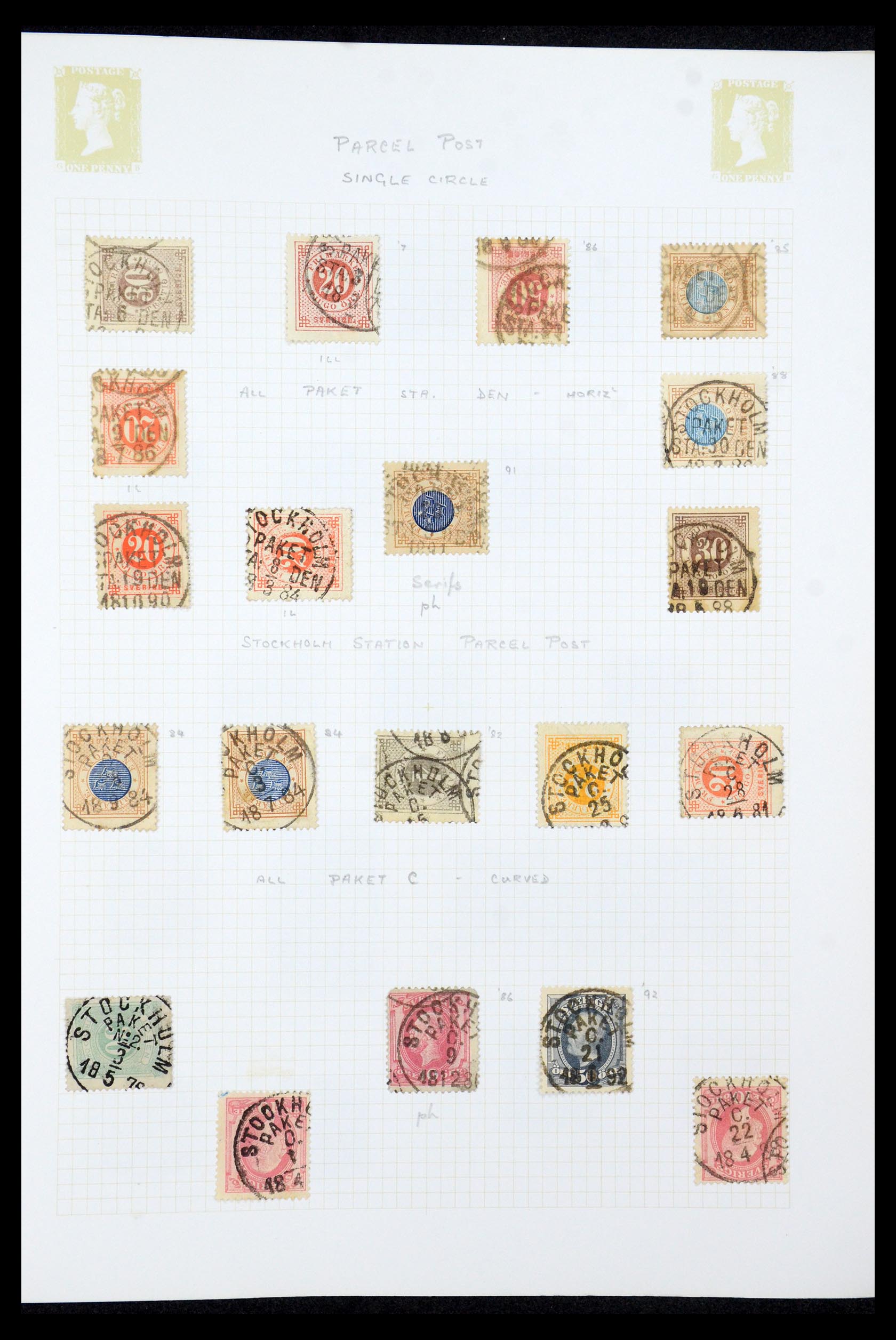 35649 040 - Postzegelverzameling 35649 Zweden 1858-1997.