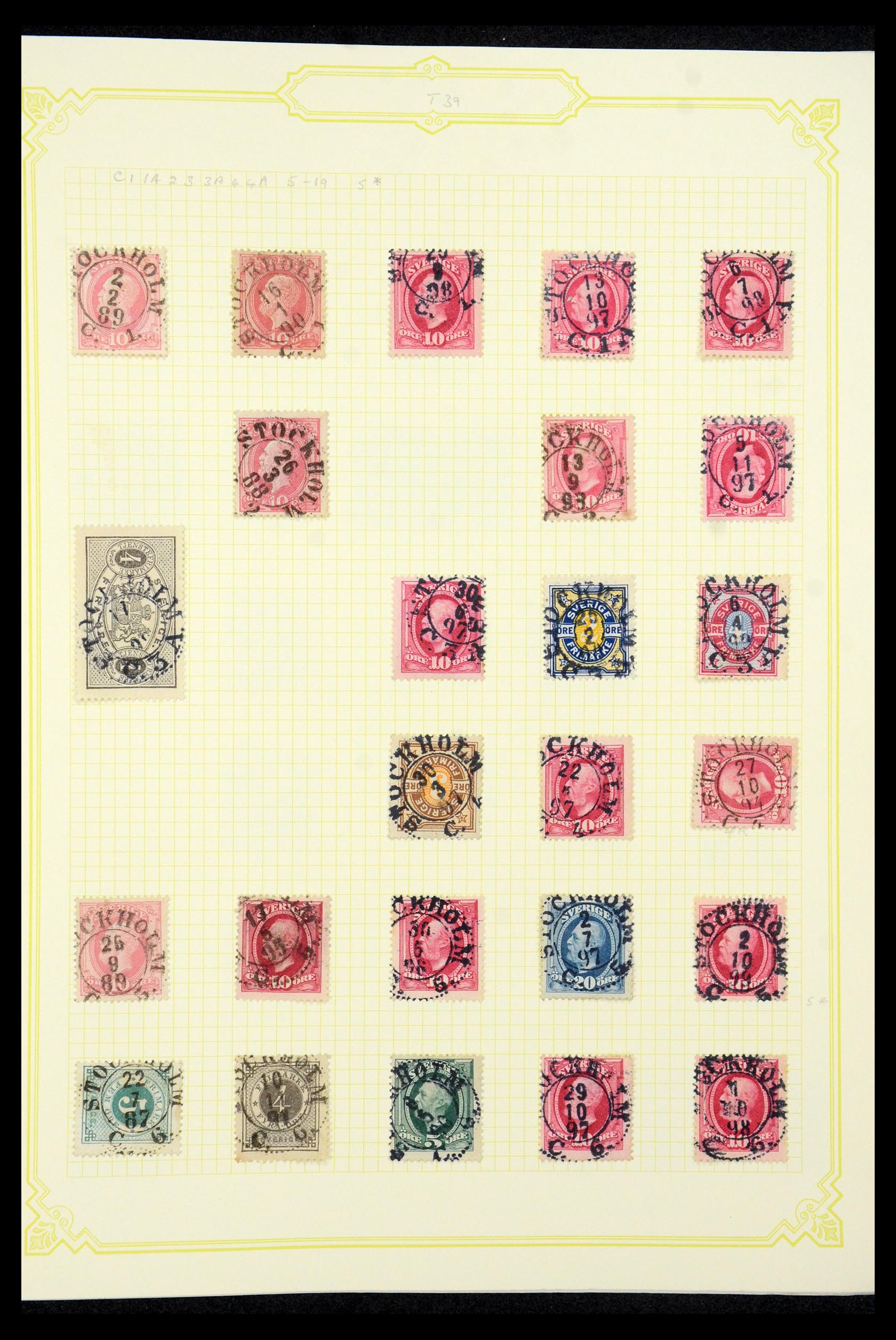 35649 042 - Postzegelverzameling 35649 Zweden 1858-1997.