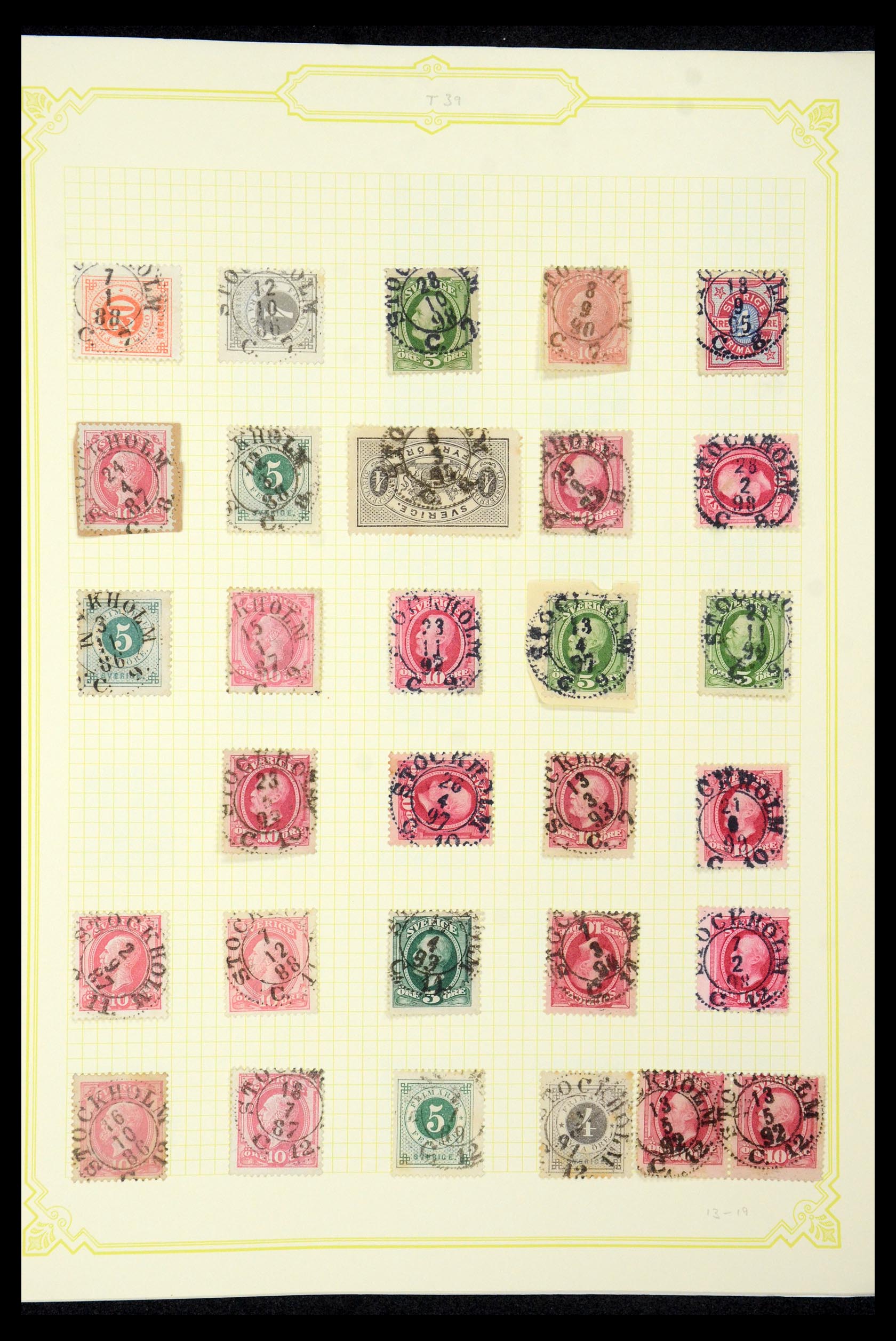 35649 043 - Stamp Collection 35649 Sweden 1858-1997.