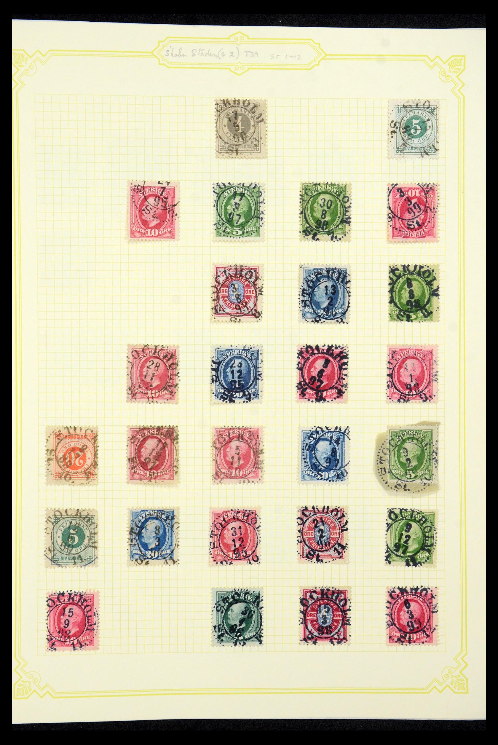 35649 044 - Postzegelverzameling 35649 Zweden 1858-1997.