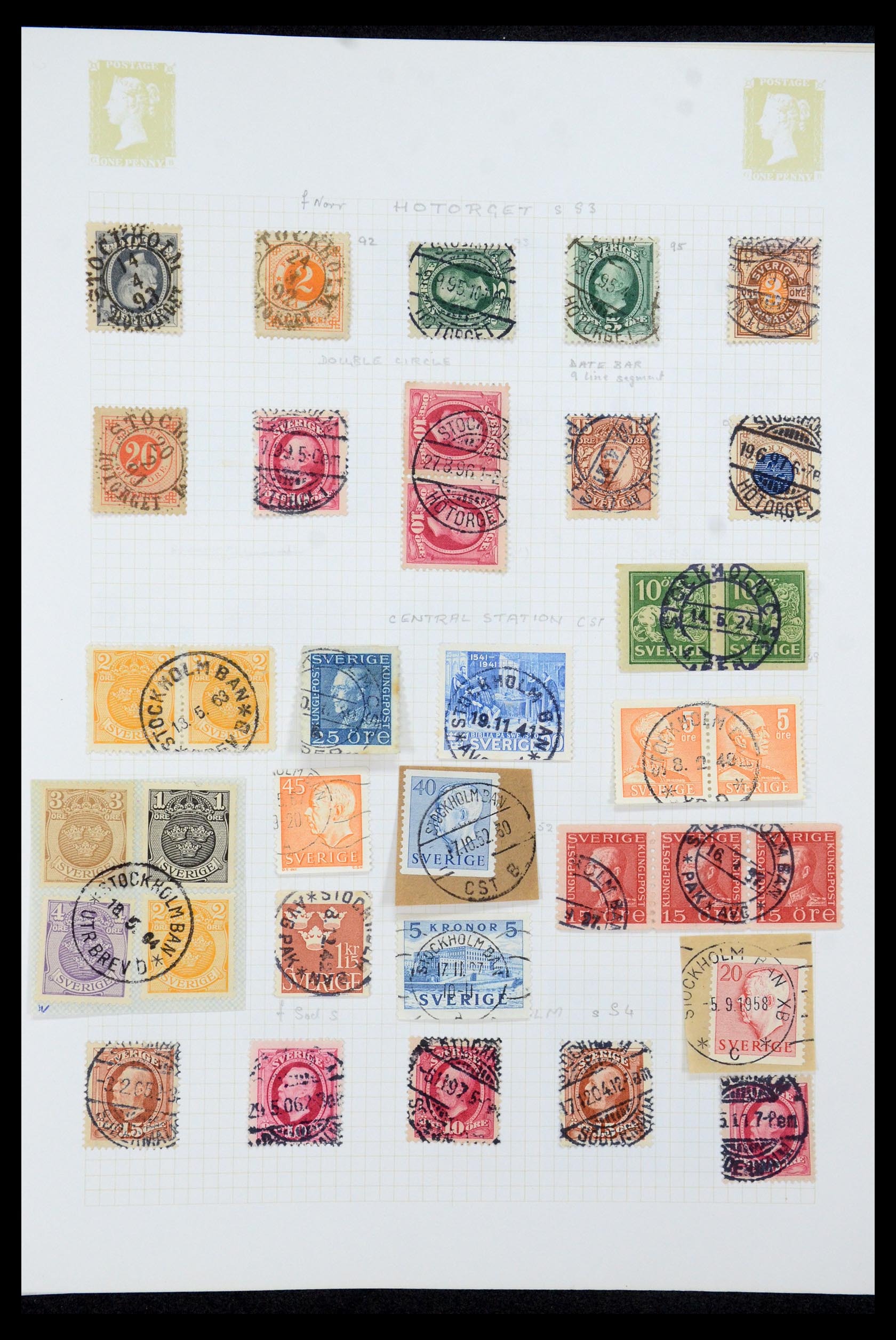 35649 047 - Postzegelverzameling 35649 Zweden 1858-1997.