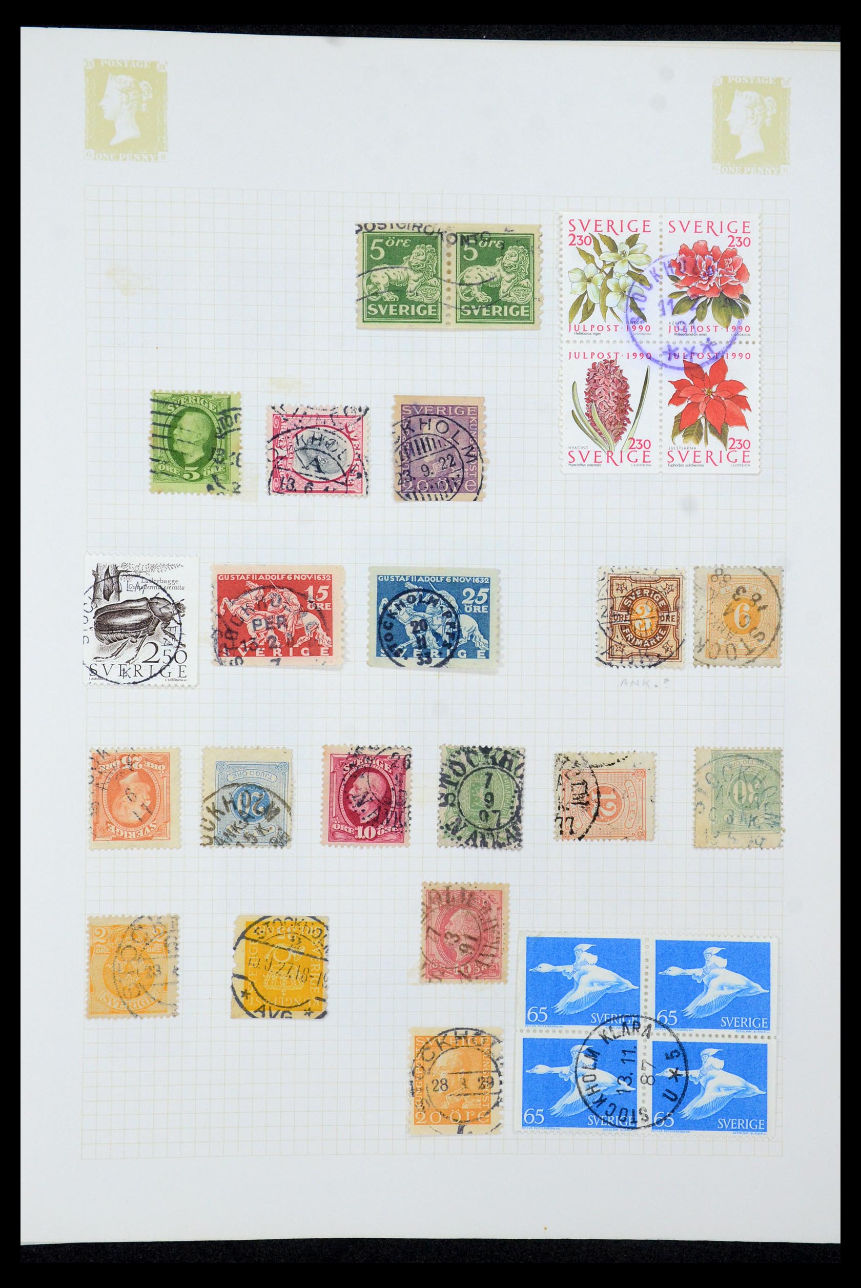 35649 048 - Postzegelverzameling 35649 Zweden 1858-1997.