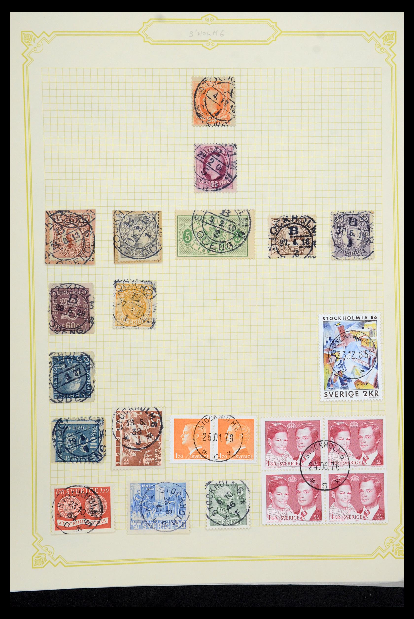35649 054 - Postzegelverzameling 35649 Zweden 1858-1997.