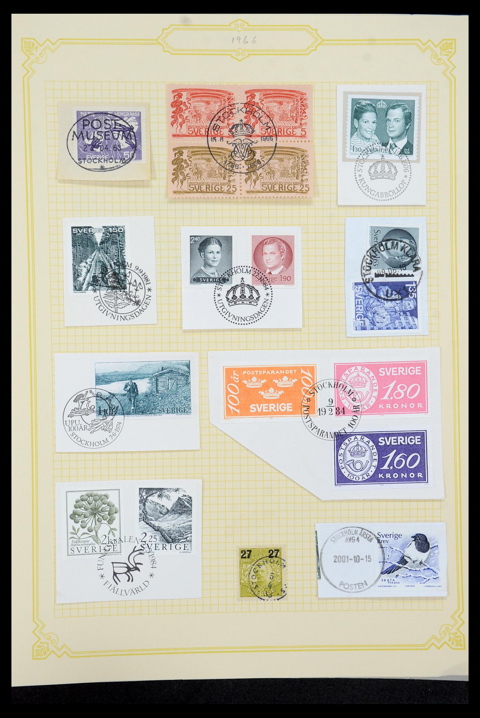 35649 061 - Postzegelverzameling 35649 Zweden 1858-1997.