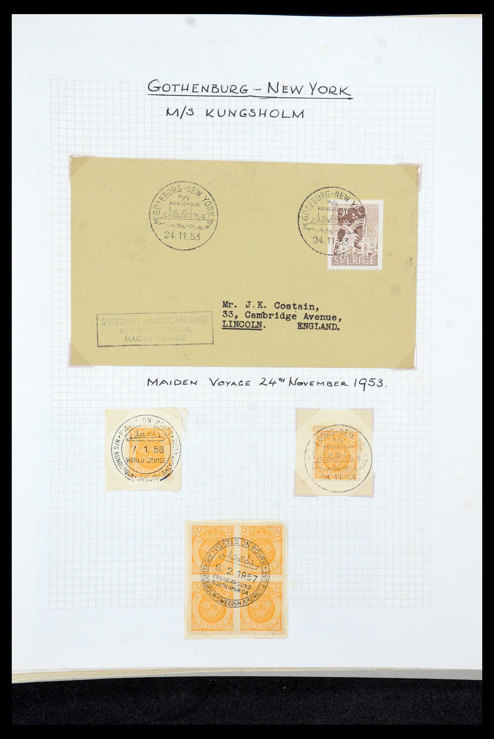 35649 075 - Postzegelverzameling 35649 Zweden 1858-1997.