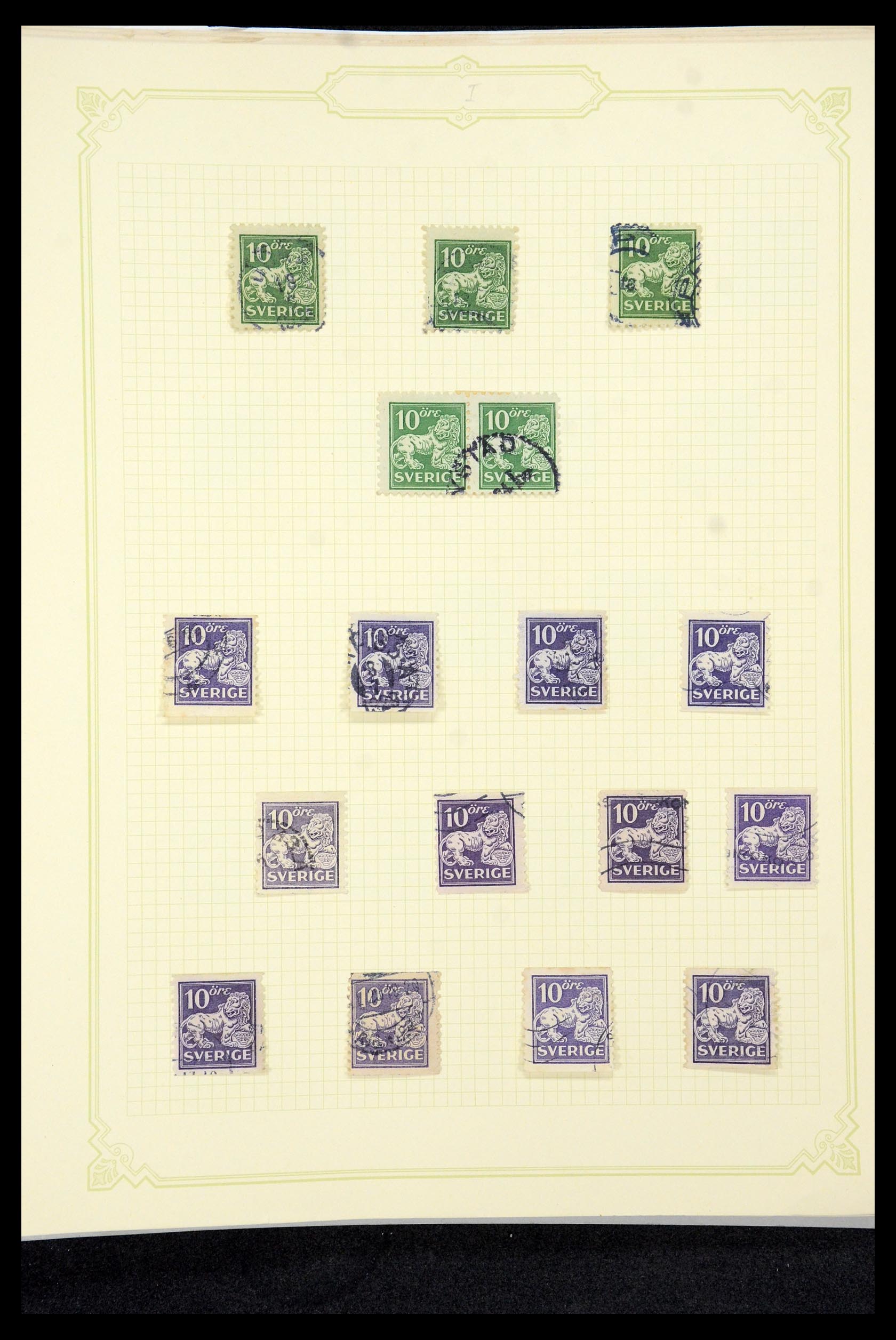35649 080 - Postzegelverzameling 35649 Zweden 1858-1997.