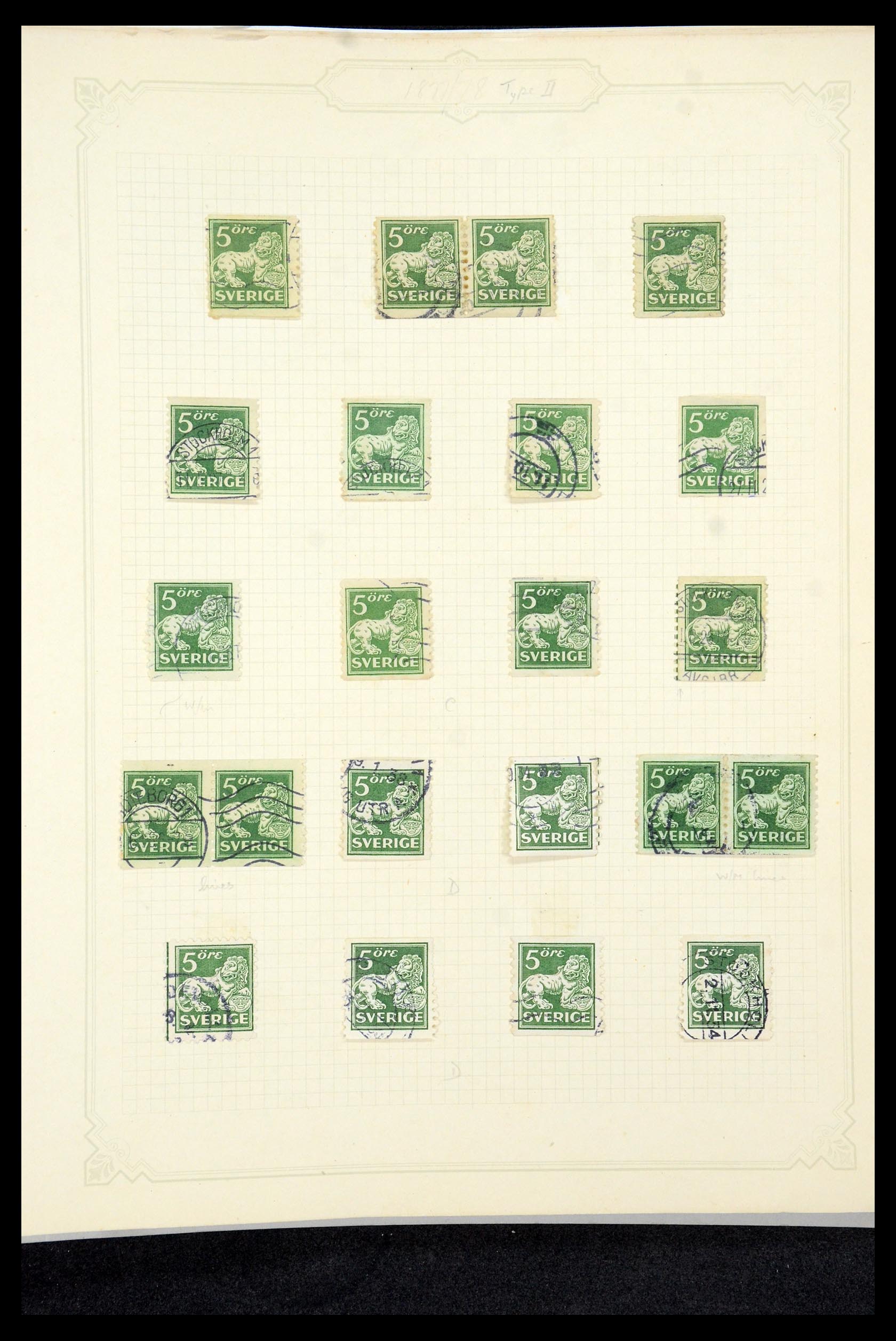 35649 084 - Postzegelverzameling 35649 Zweden 1858-1997.