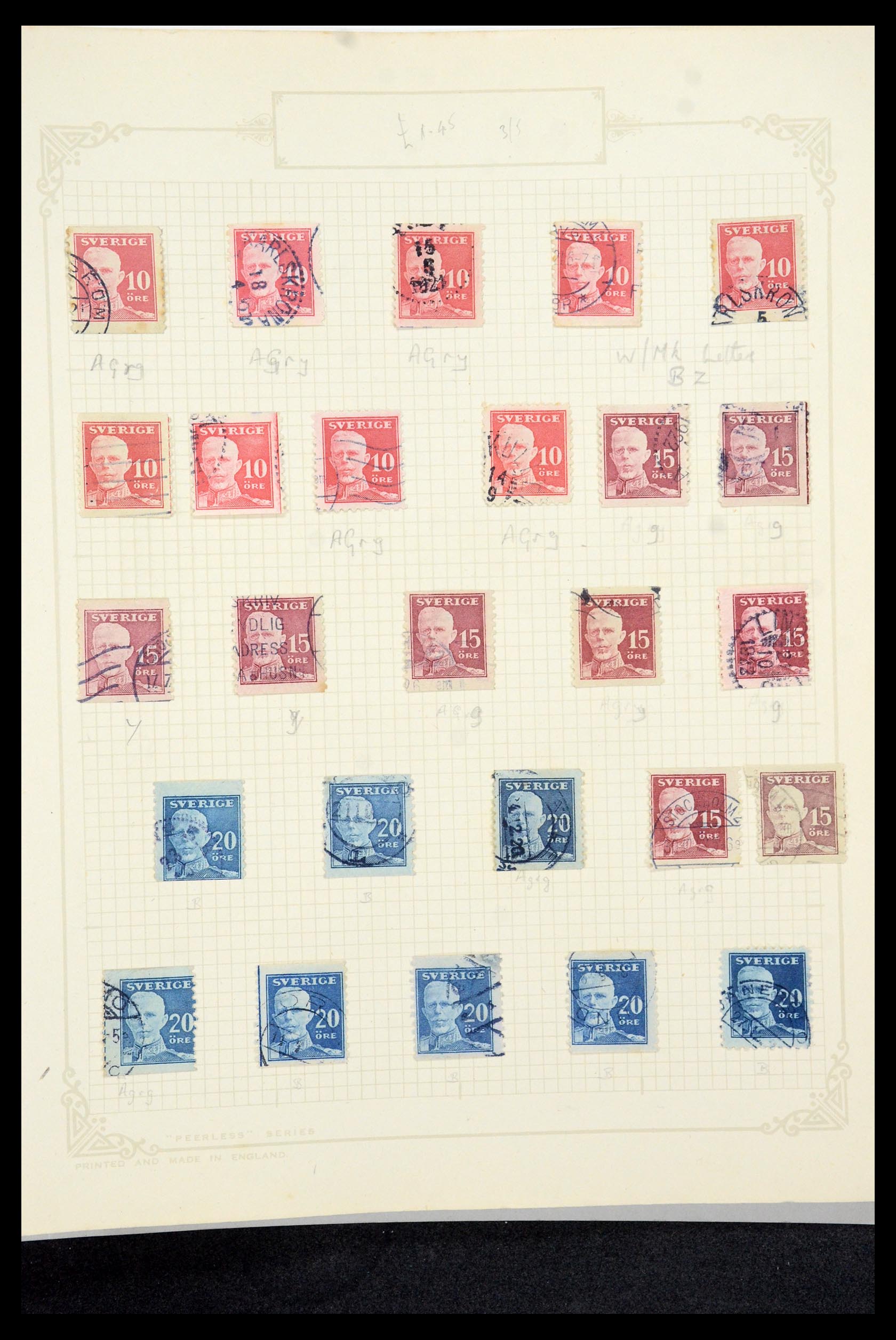 35649 086 - Postzegelverzameling 35649 Zweden 1858-1997.