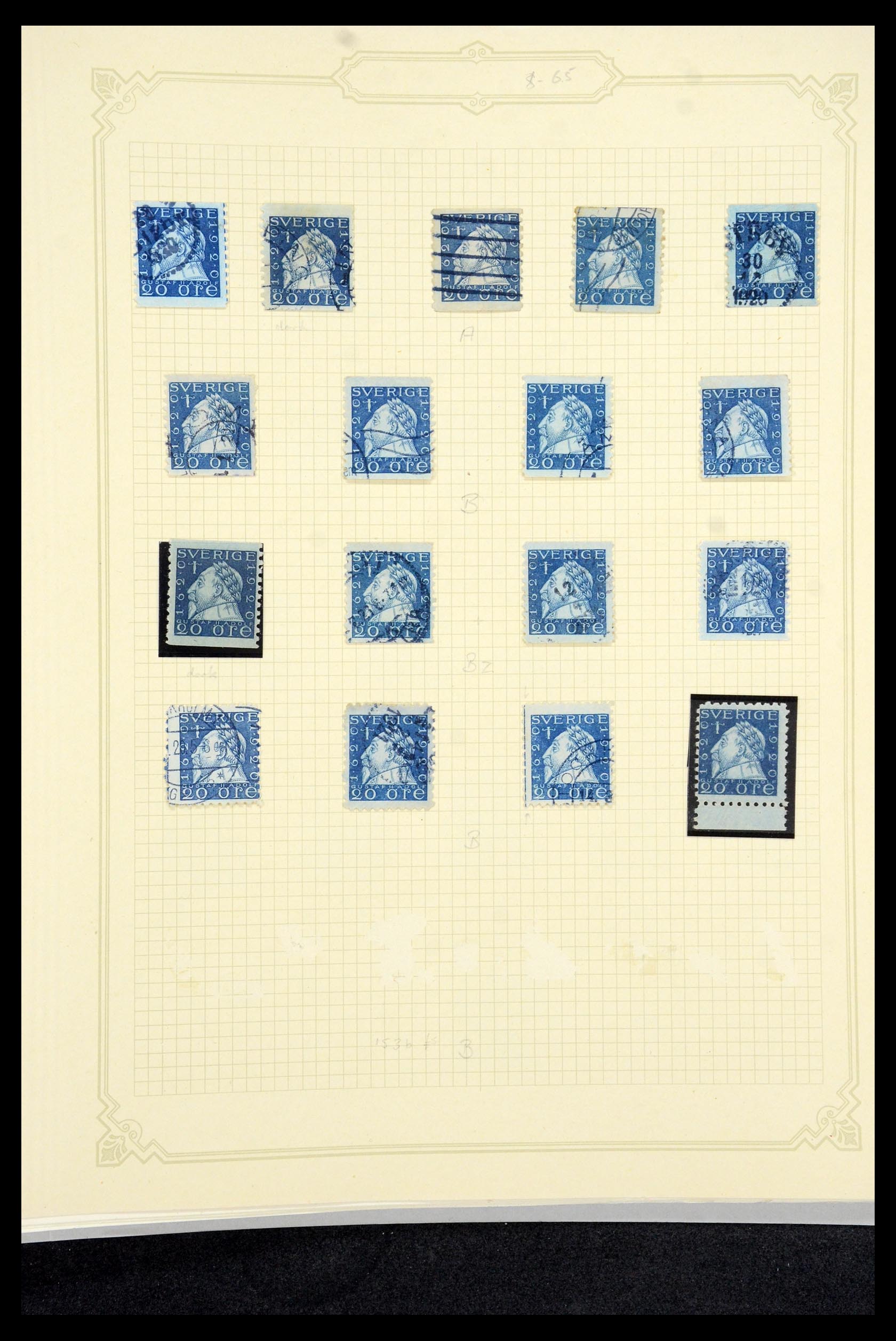 35649 088 - Postzegelverzameling 35649 Zweden 1858-1997.