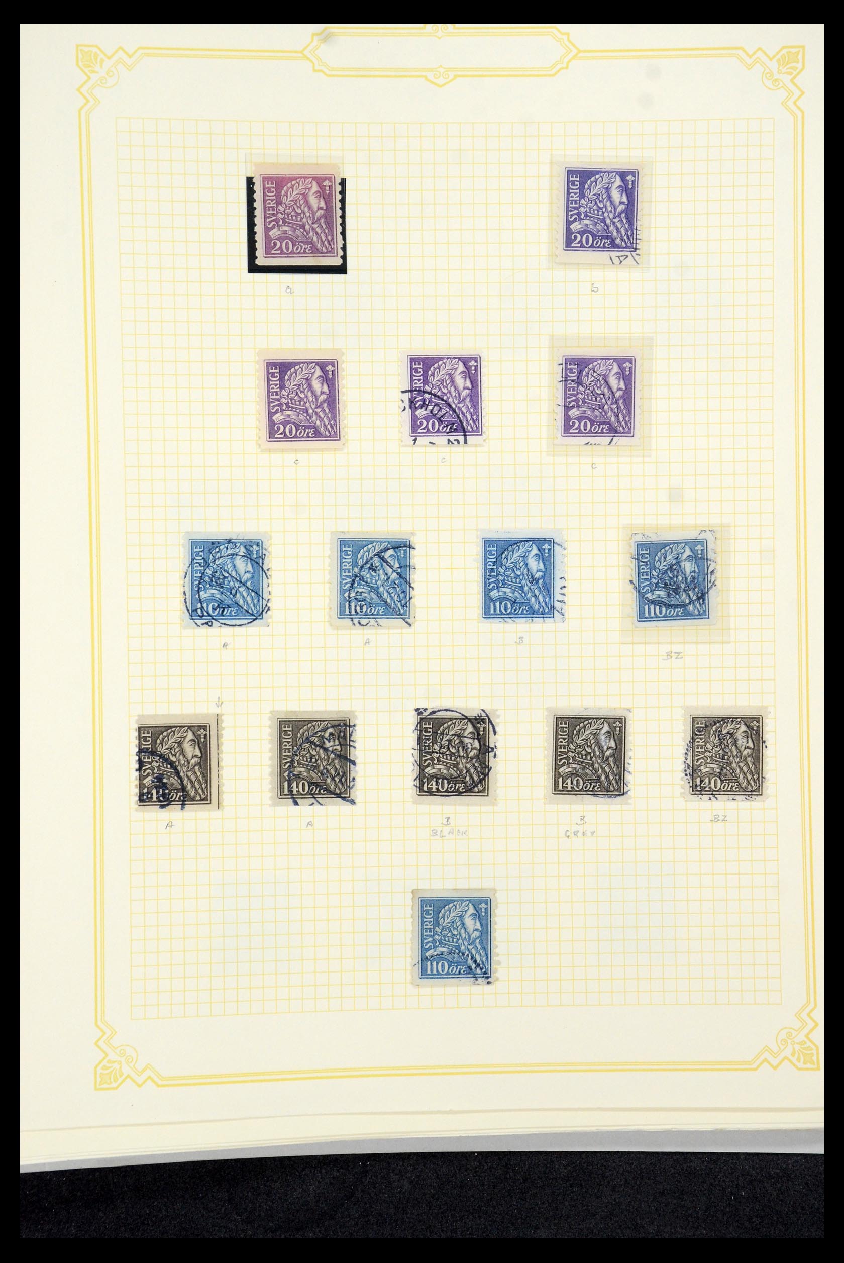 35649 089 - Postzegelverzameling 35649 Zweden 1858-1997.