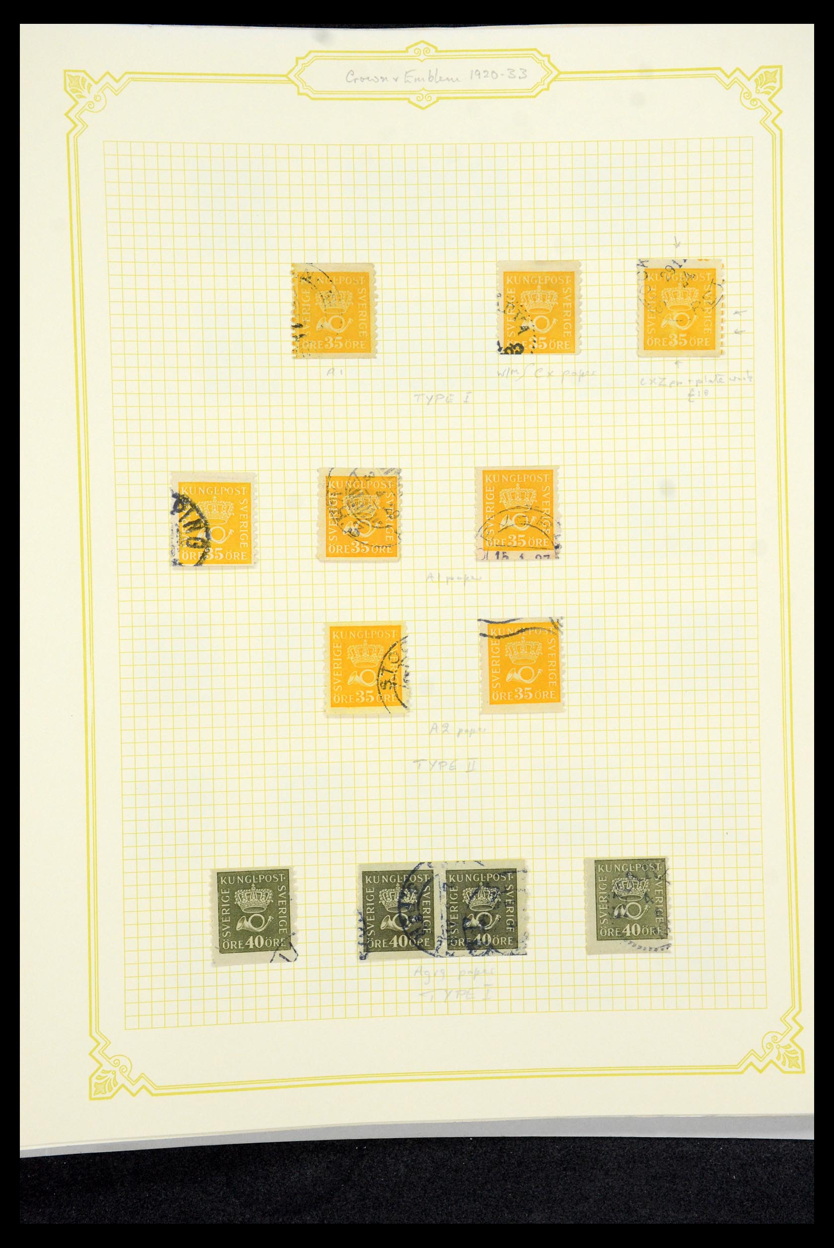 35649 090 - Postzegelverzameling 35649 Zweden 1858-1997.