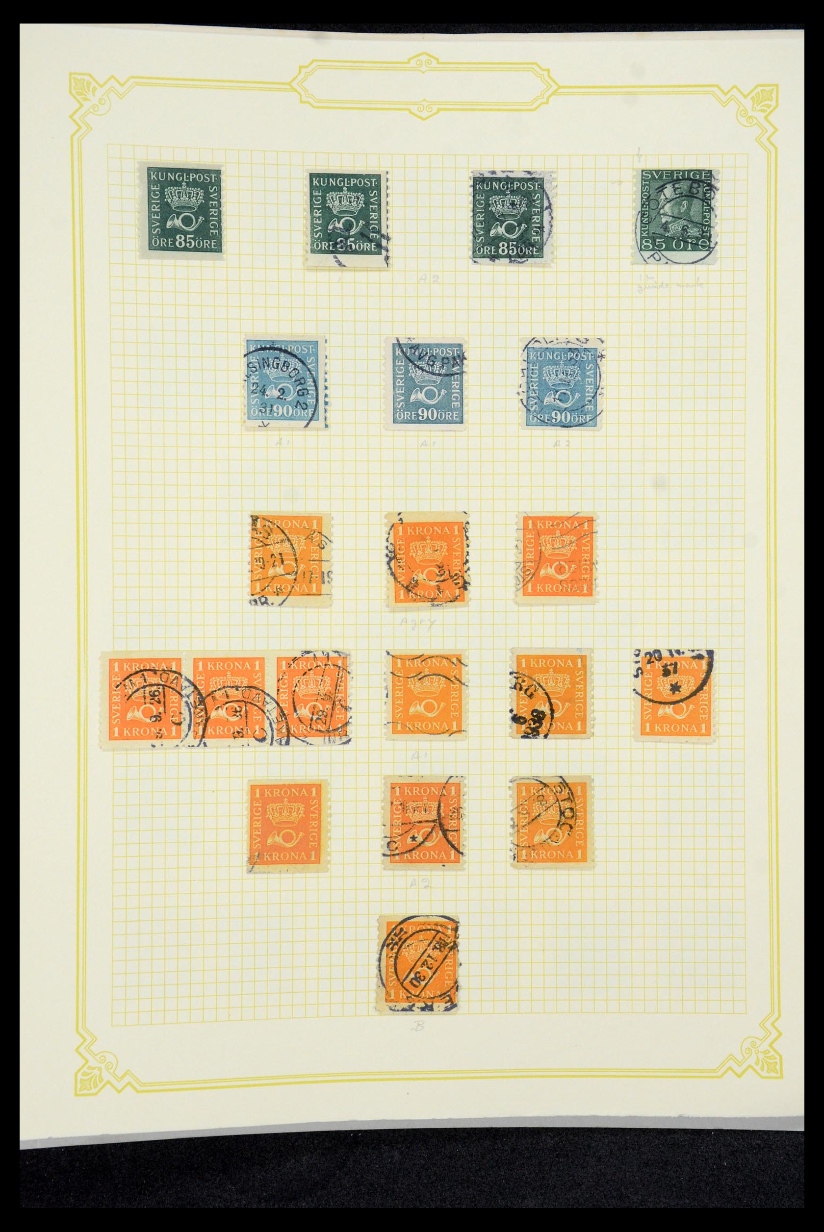 35649 093 - Postzegelverzameling 35649 Zweden 1858-1997.