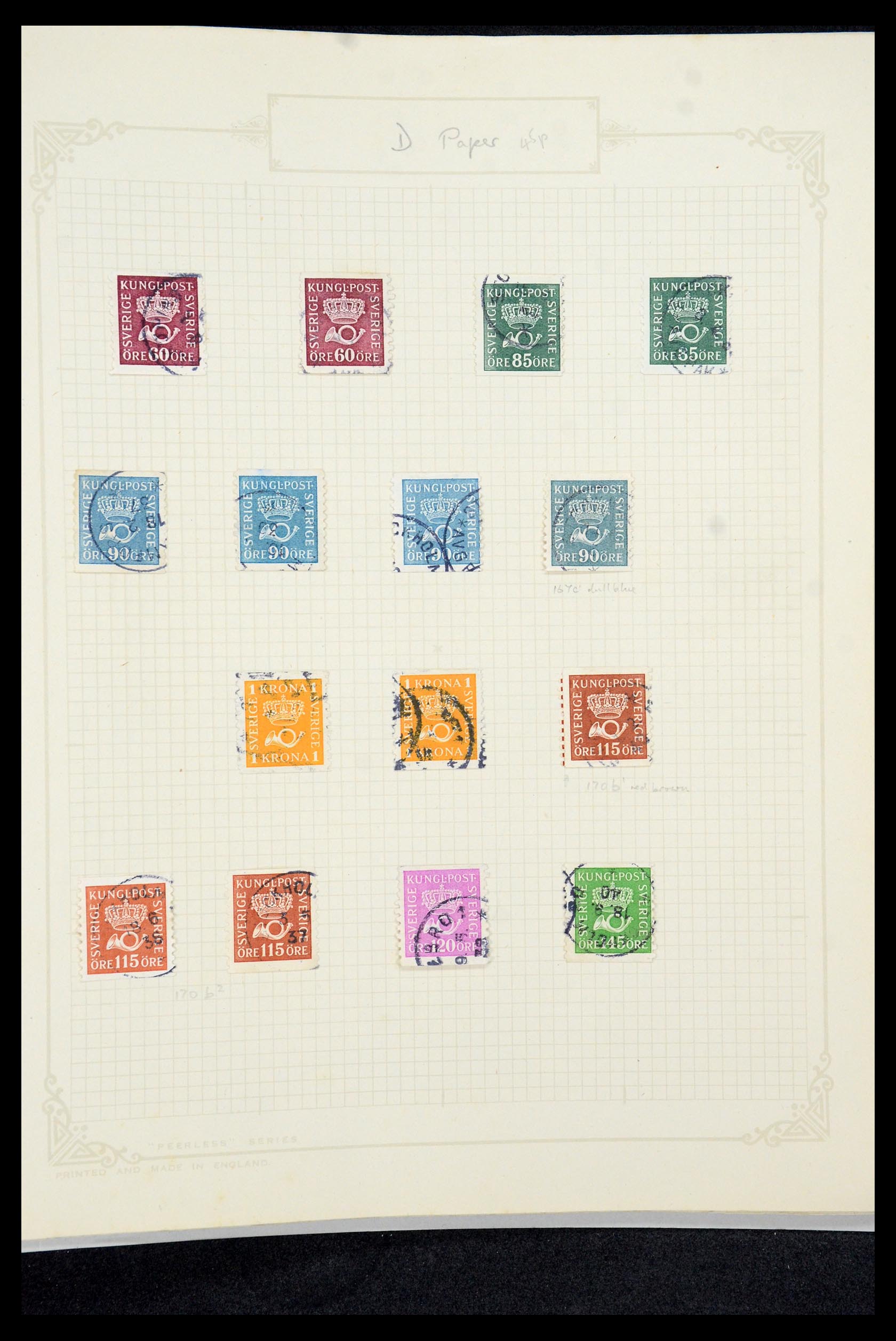 35649 095 - Postzegelverzameling 35649 Zweden 1858-1997.