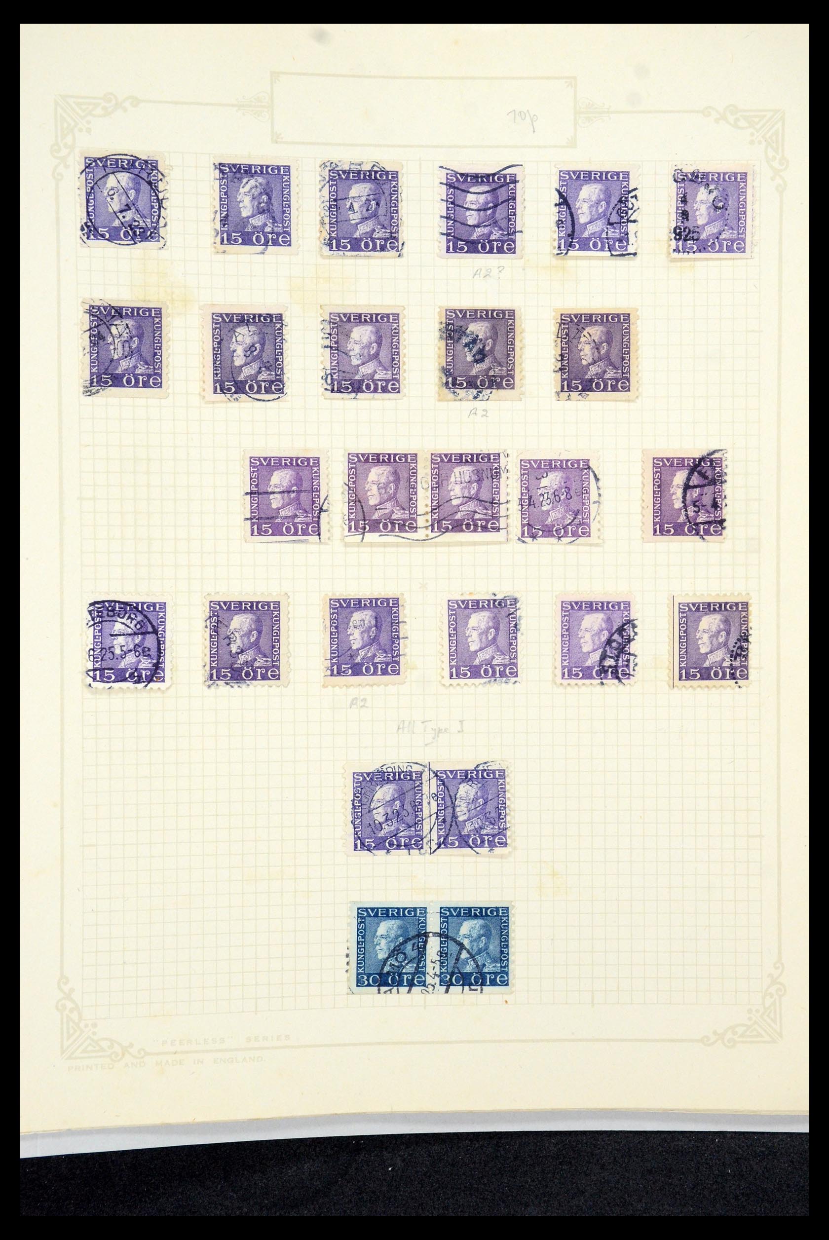35649 096 - Postzegelverzameling 35649 Zweden 1858-1997.