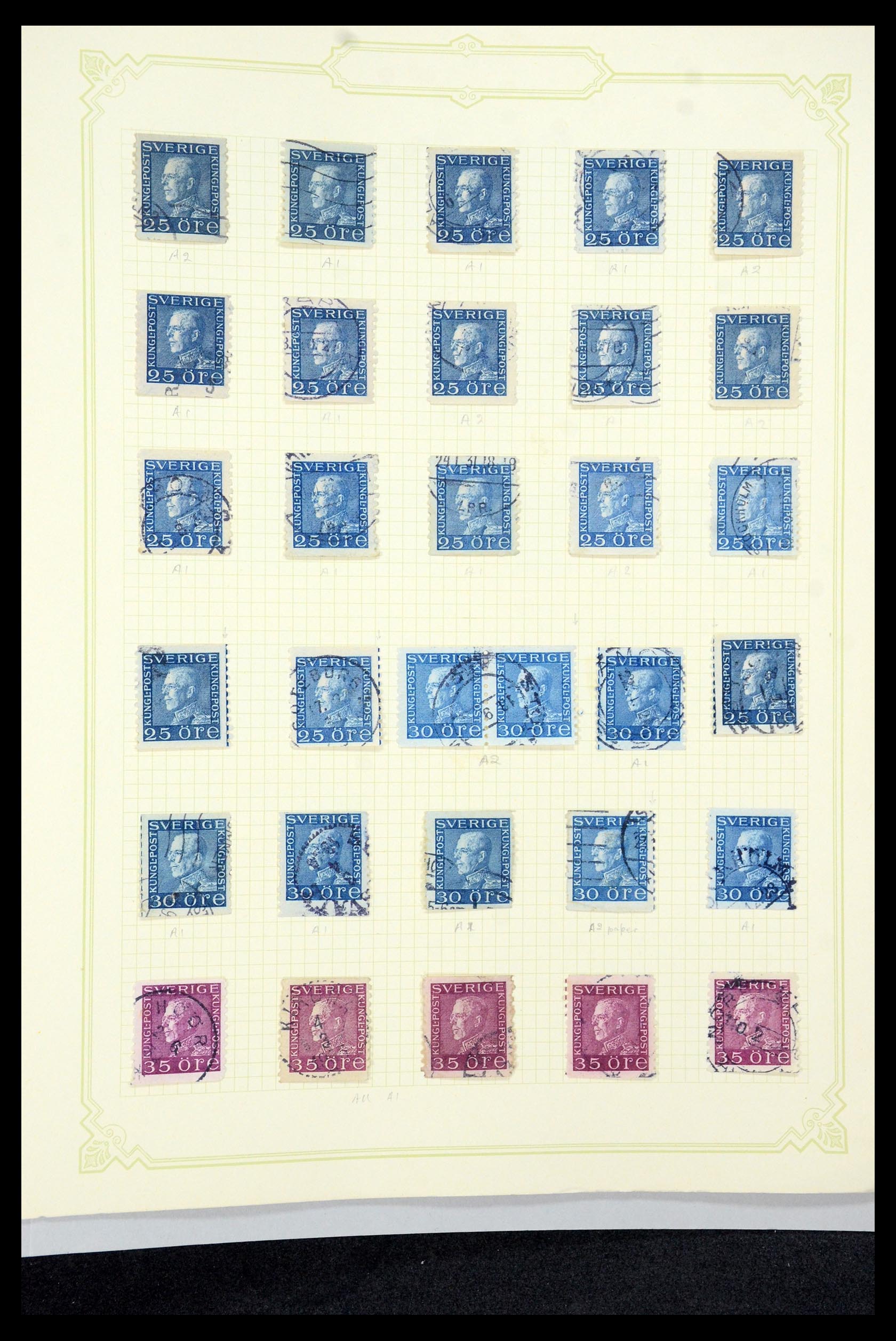 35649 100 - Postzegelverzameling 35649 Zweden 1858-1997.