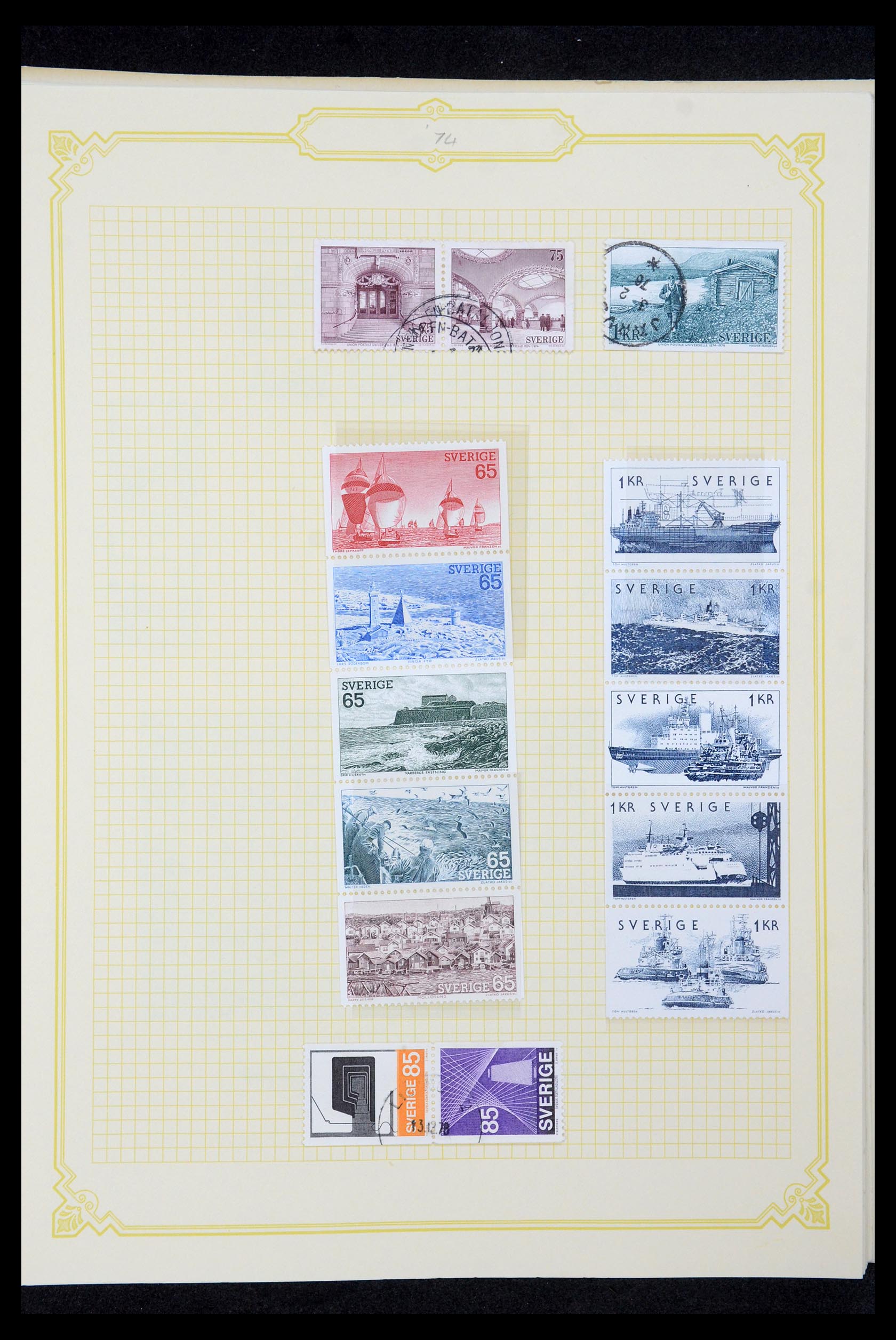 35649 163 - Stamp Collection 35649 Sweden 1858-1997.