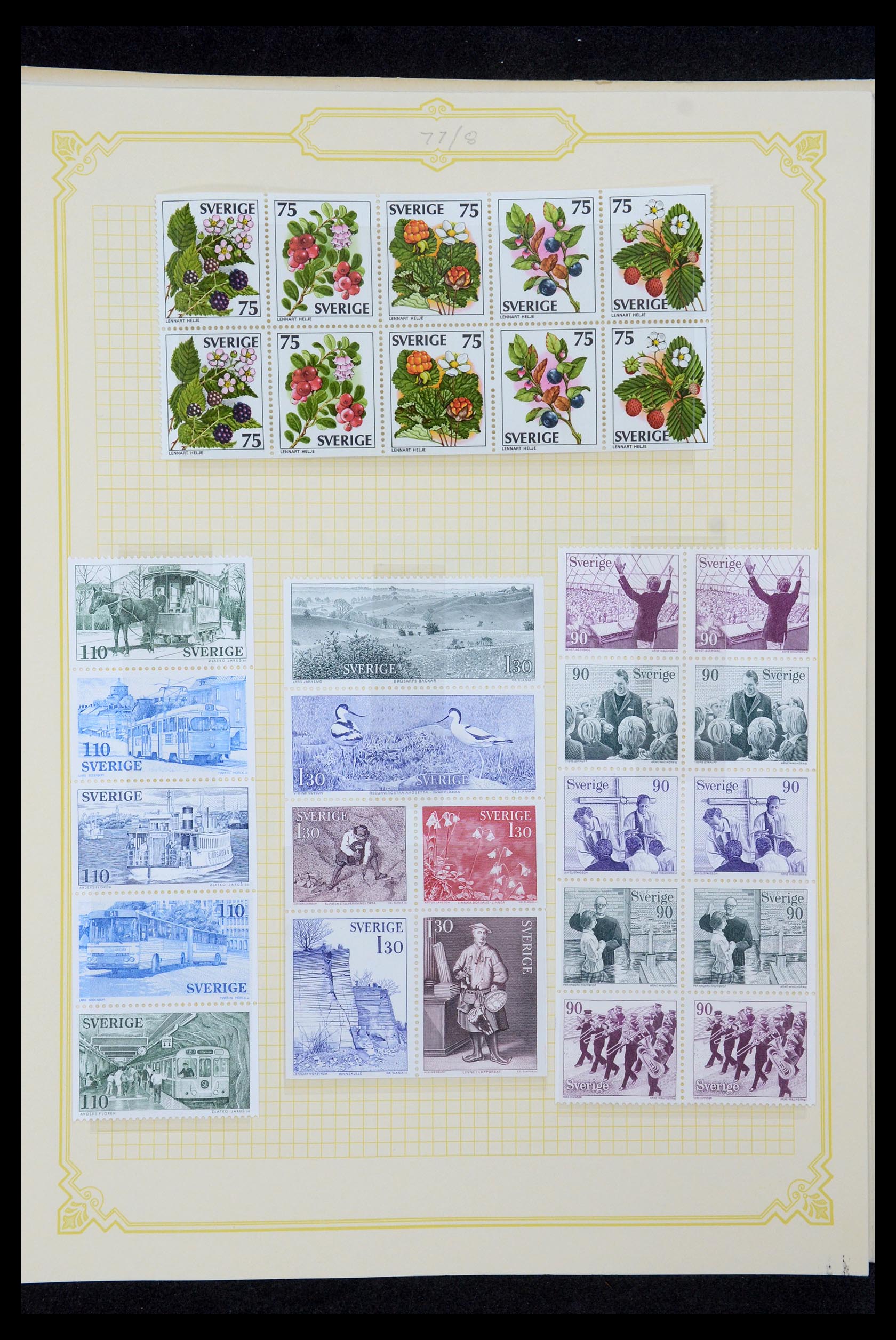 35649 167 - Postzegelverzameling 35649 Zweden 1858-1997.