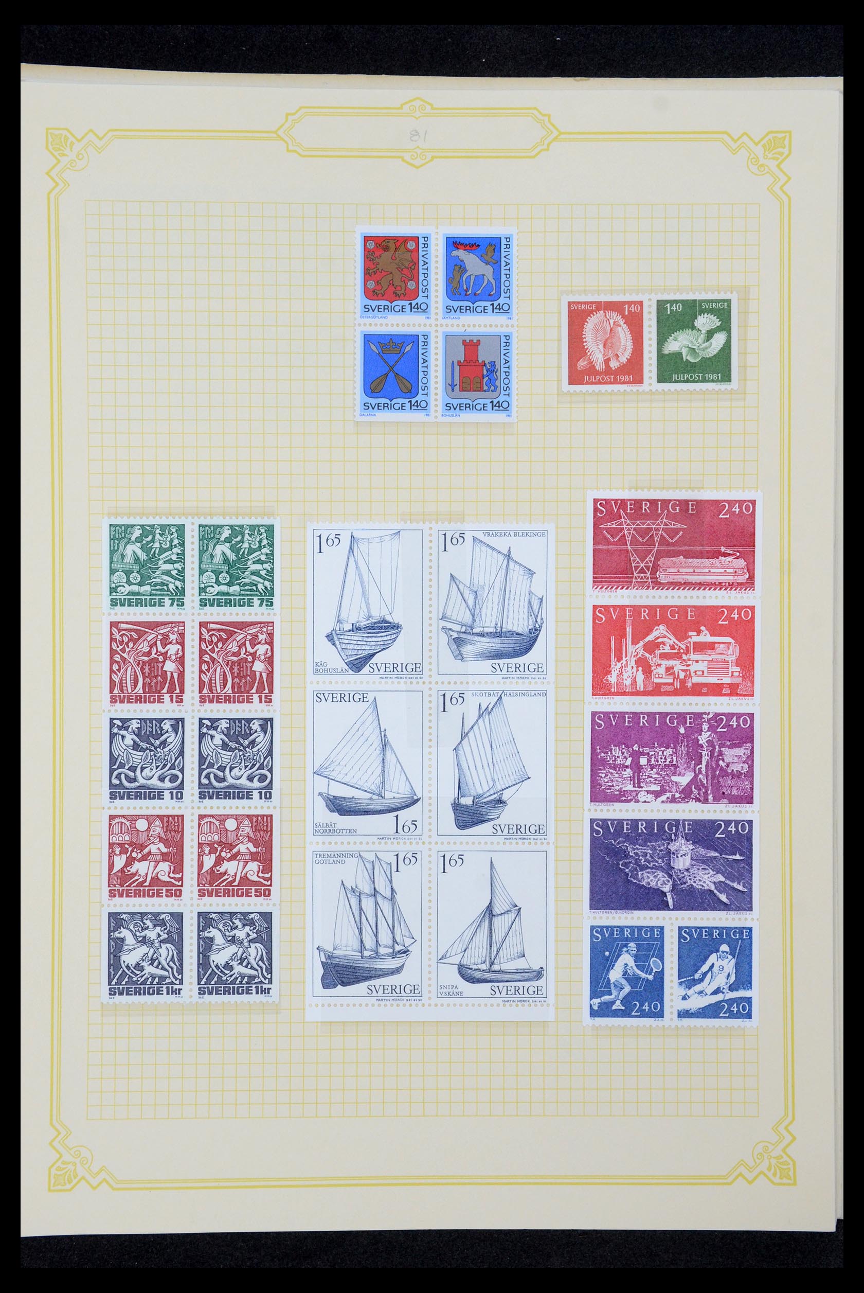 35649 172 - Postzegelverzameling 35649 Zweden 1858-1997.
