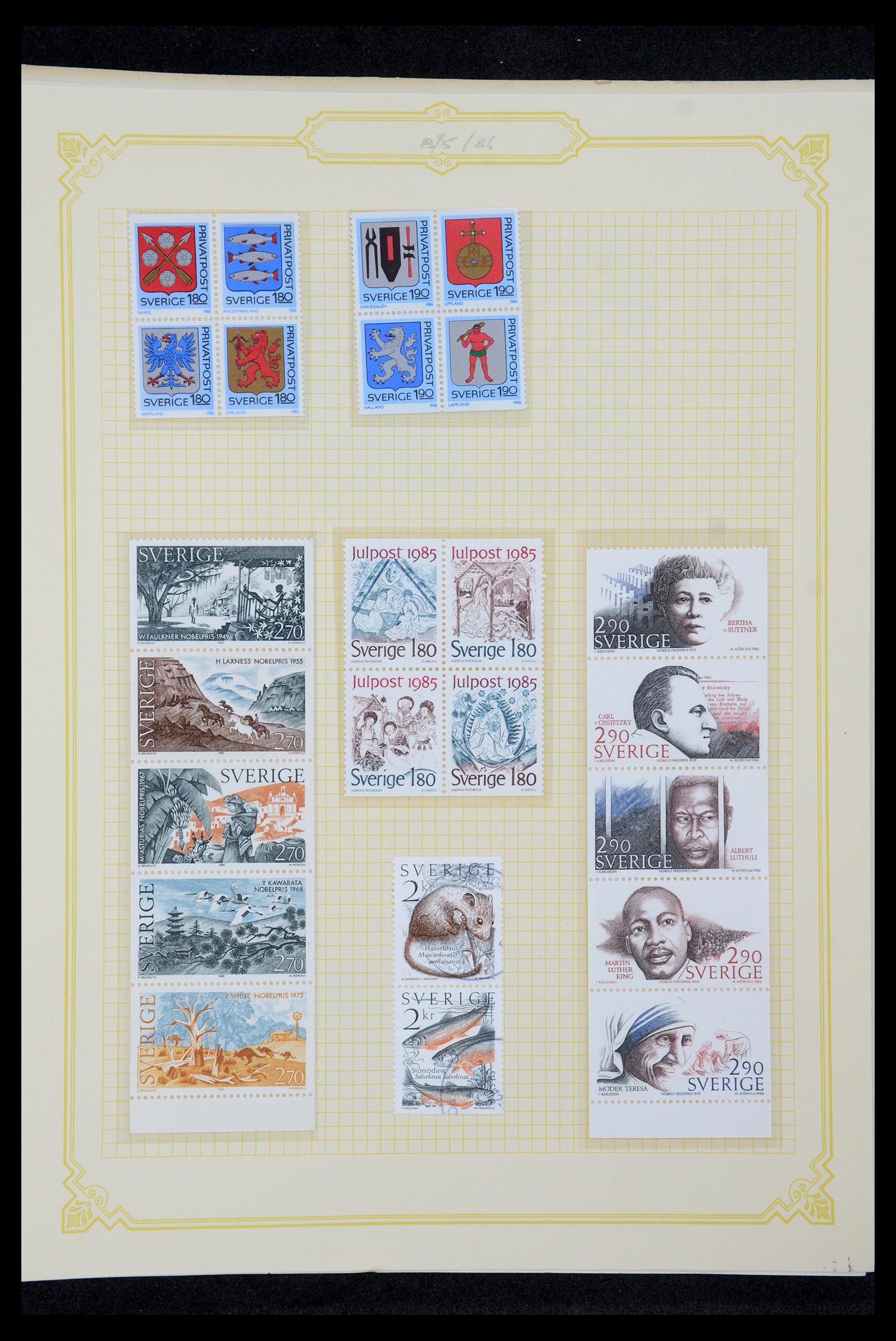 35649 179 - Postzegelverzameling 35649 Zweden 1858-1997.
