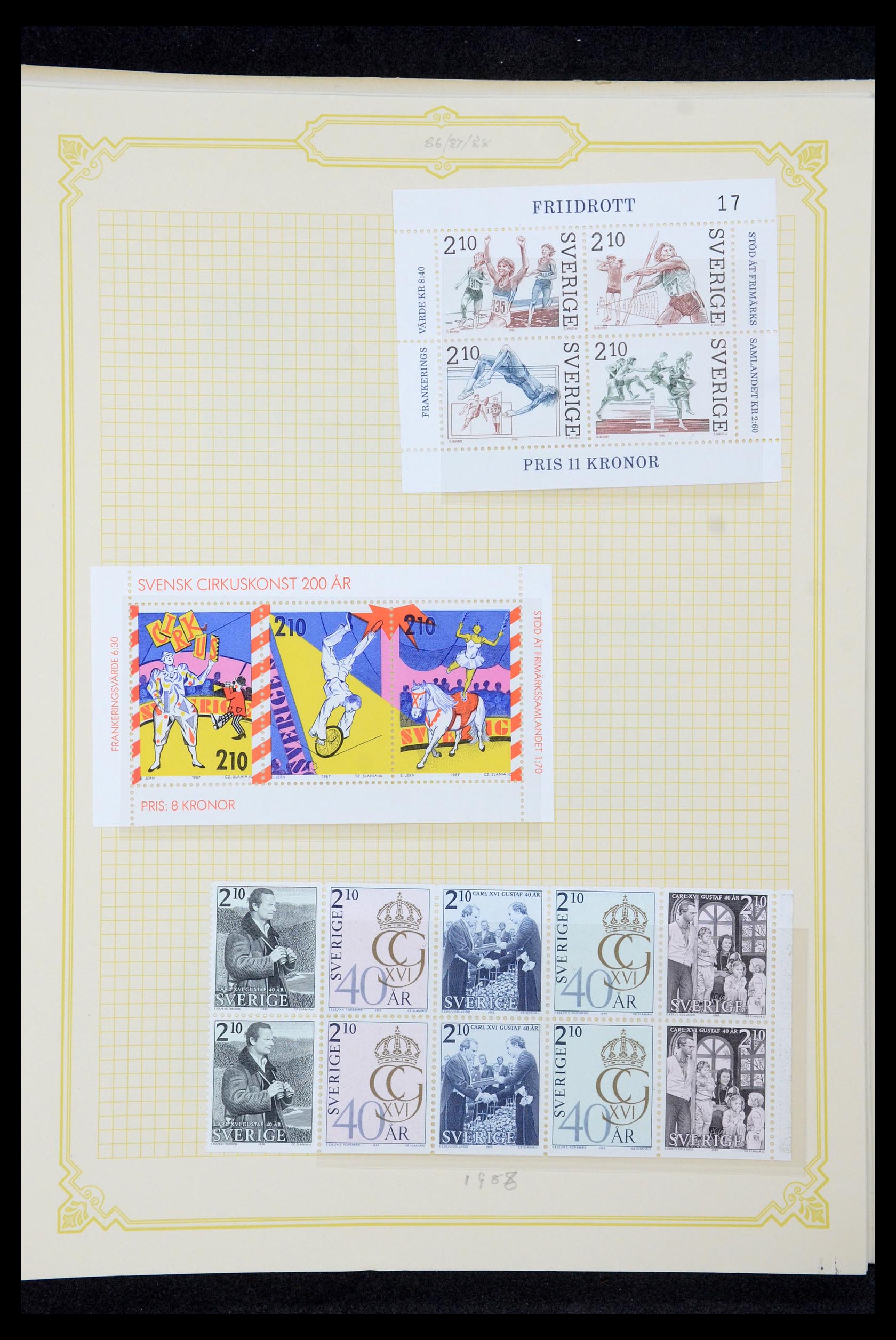 35649 181 - Postzegelverzameling 35649 Zweden 1858-1997.