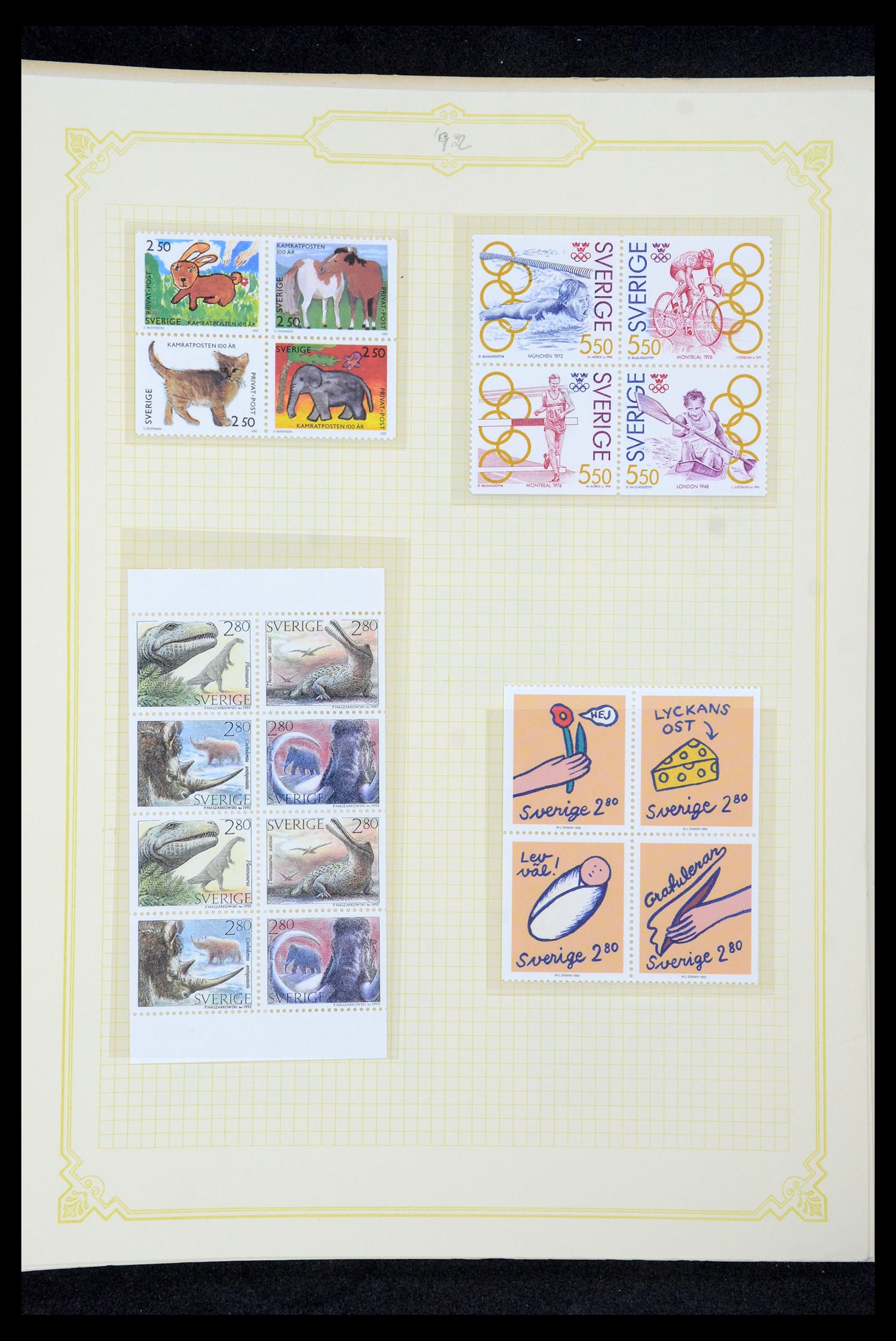 35649 192 - Postzegelverzameling 35649 Zweden 1858-1997.