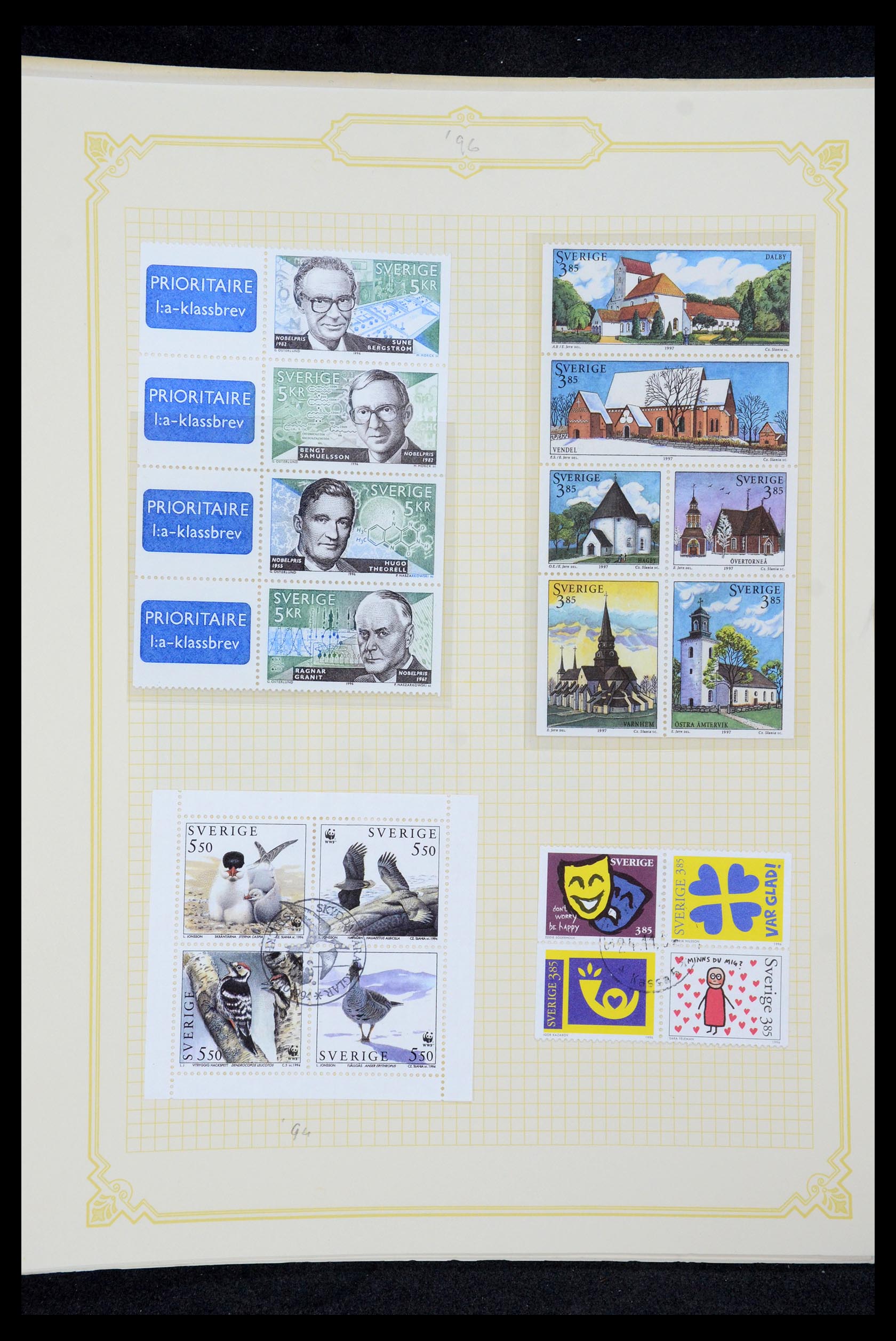 35649 199 - Postzegelverzameling 35649 Zweden 1858-1997.