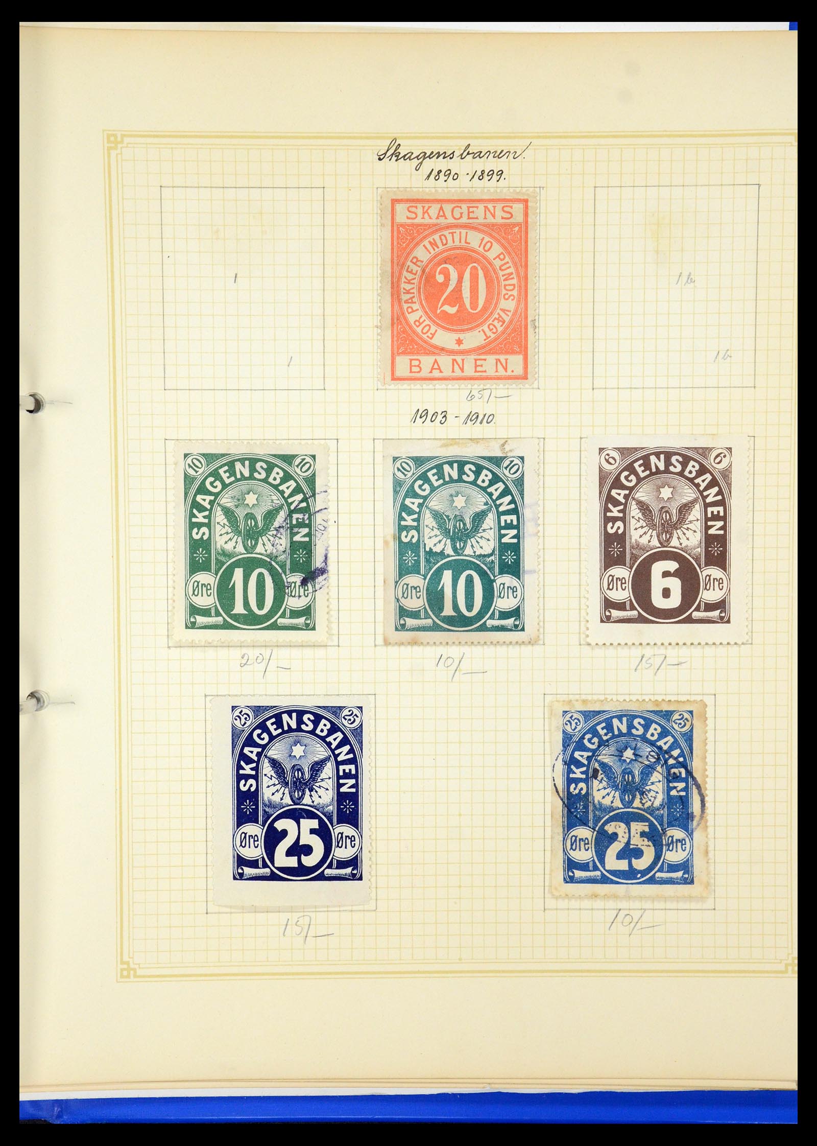 35650 087 - Stamp Collection 35650 Denmark railroad stamps.