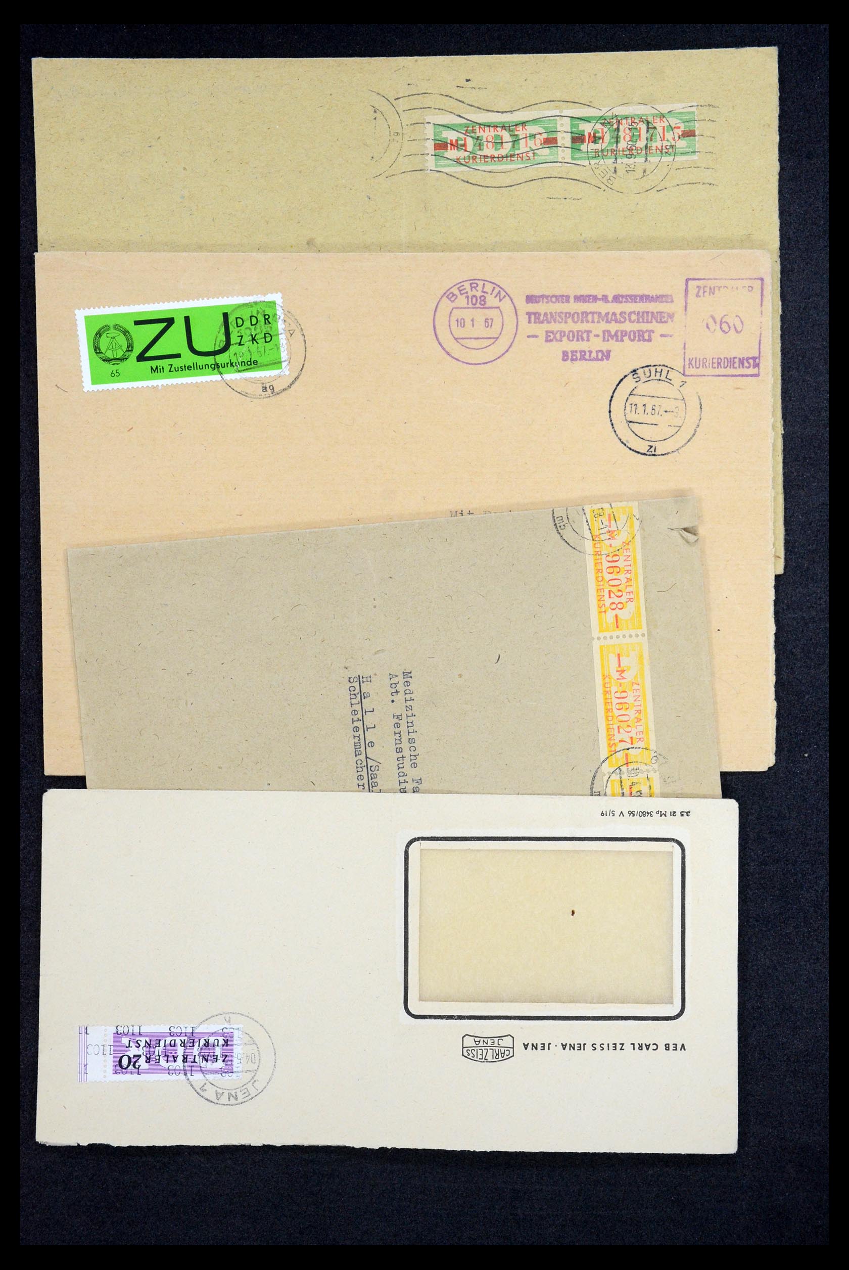 35652 003 - Postzegelverzameling 35652 DDR dienstbrieven 1954-1968.