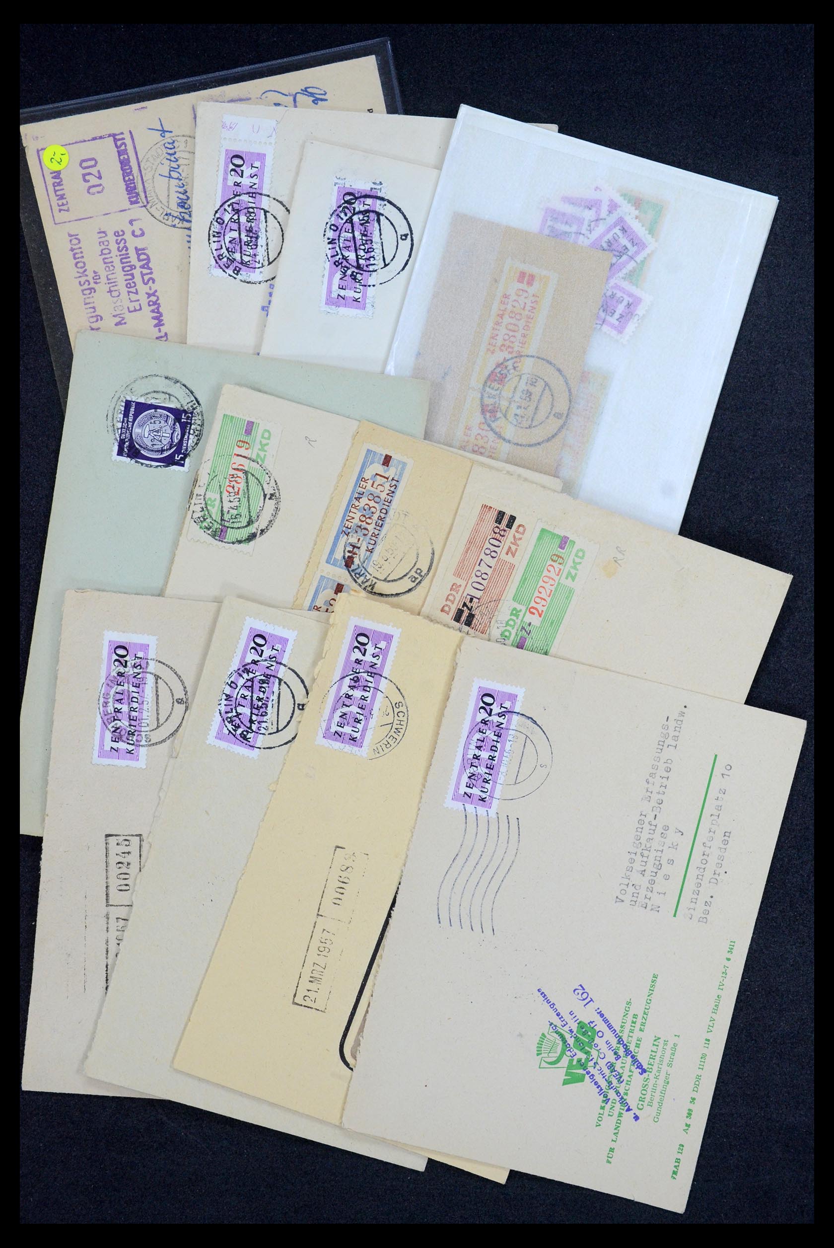 35652 007 - Postzegelverzameling 35652 DDR dienstbrieven 1954-1968.