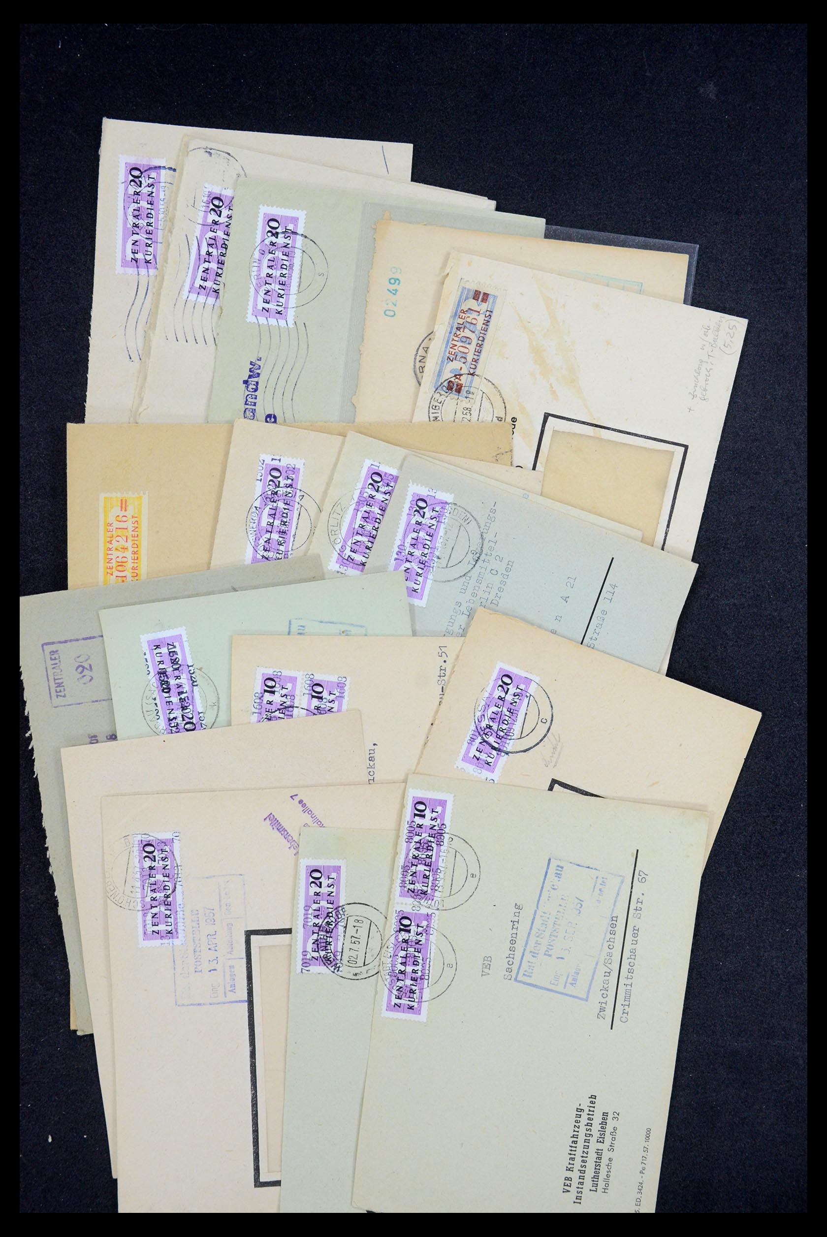35652 023 - Postzegelverzameling 35652 DDR dienstbrieven 1954-1968.