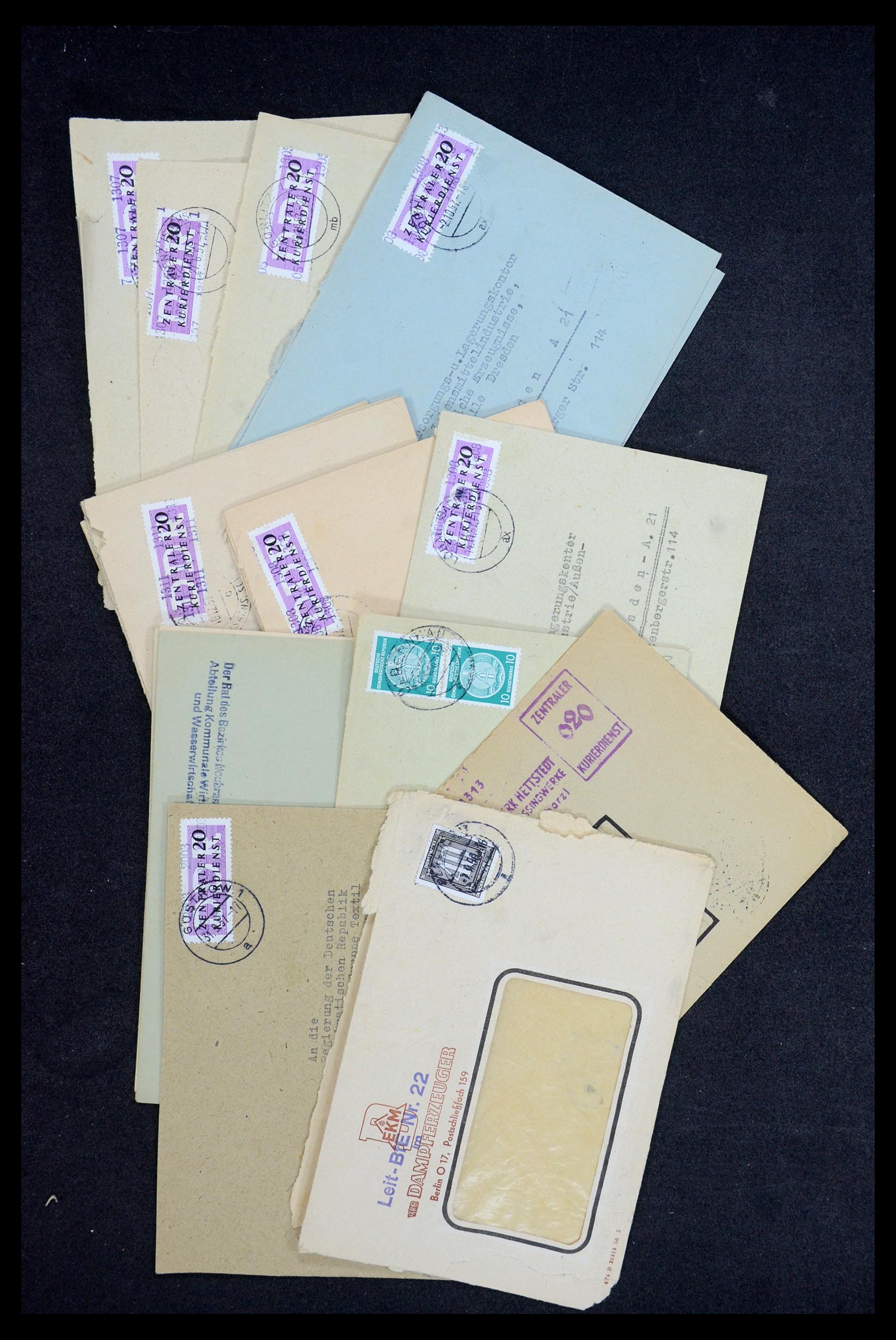 35652 024 - Postzegelverzameling 35652 DDR dienstbrieven 1954-1968.