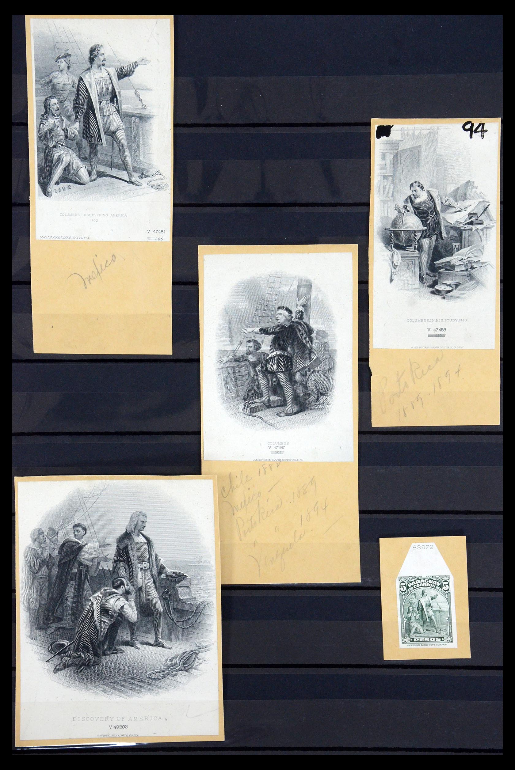 35653 002 - Postzegelverzameling 35653 USA Columbus 1869-1893.