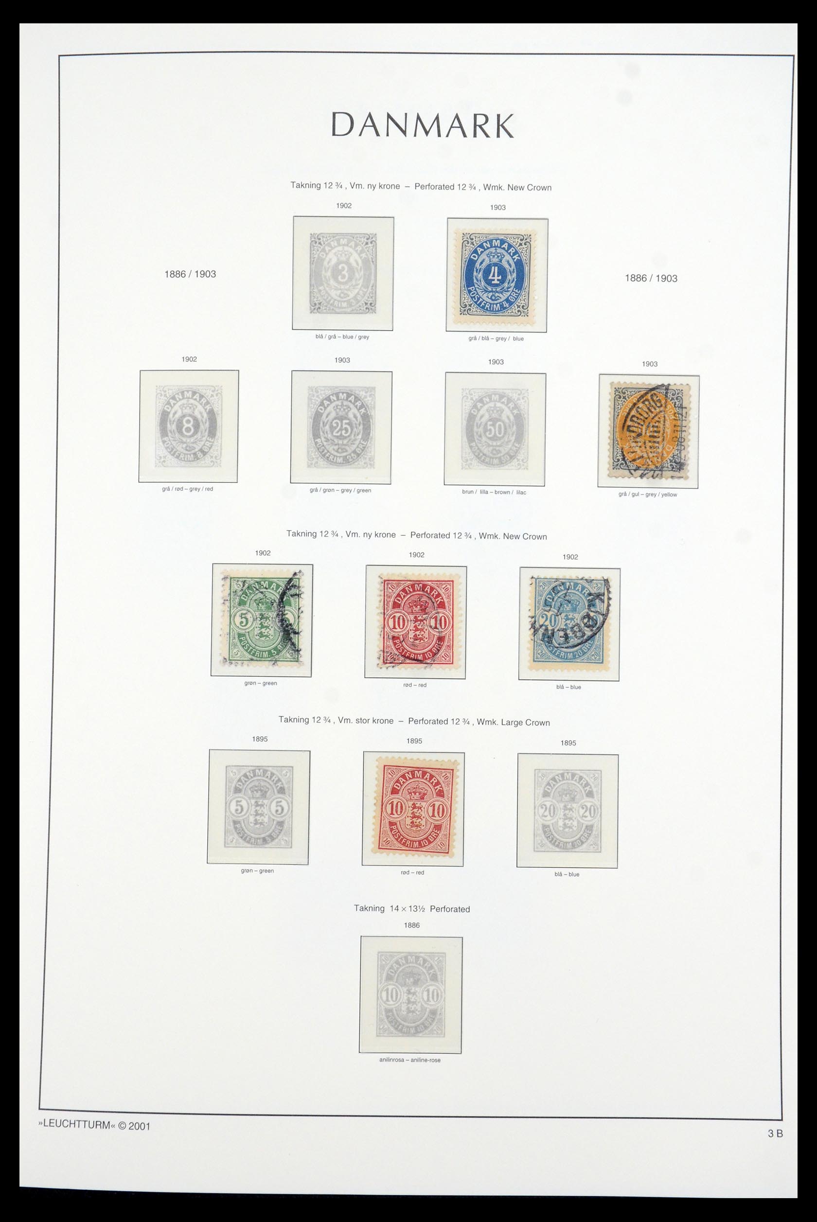 35655 004 - Postzegelverzameling 35655 Denemarken 1855-2017!
