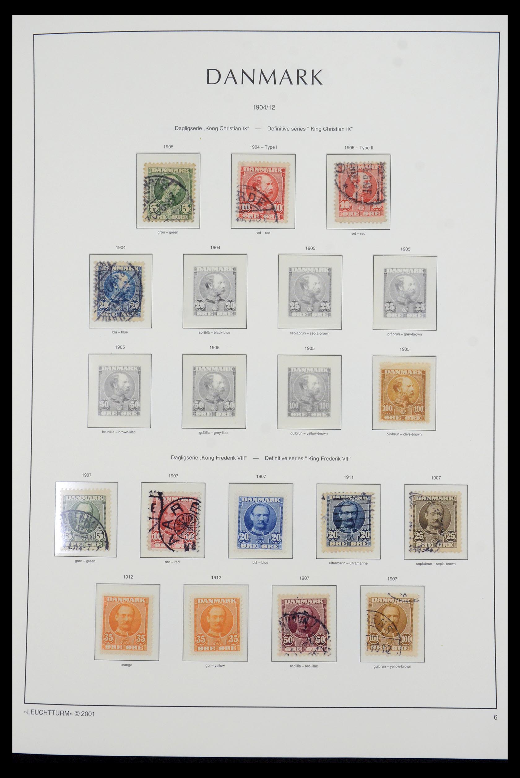 35655 007 - Postzegelverzameling 35655 Denemarken 1855-2017!