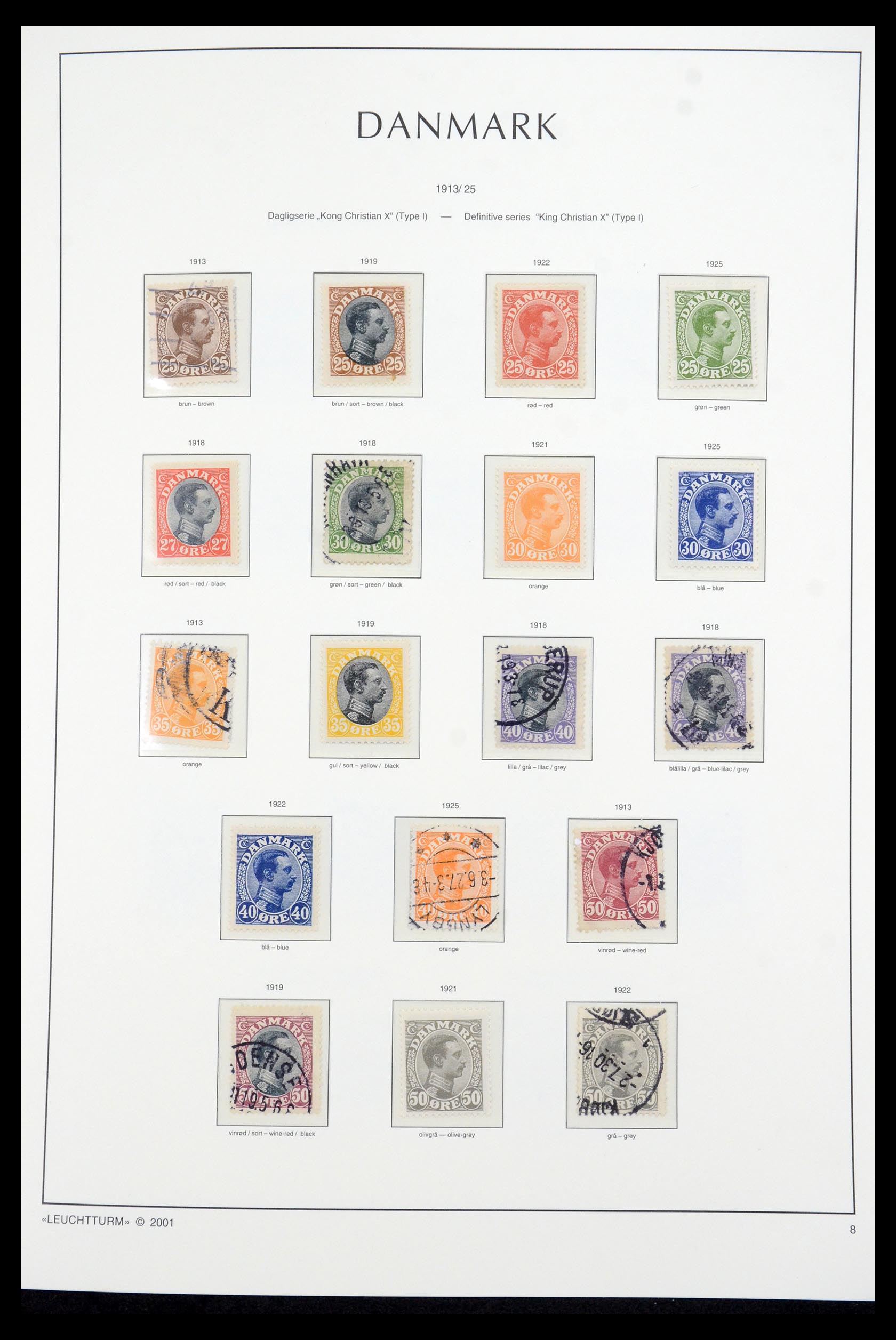 35655 009 - Postzegelverzameling 35655 Denemarken 1855-2017!