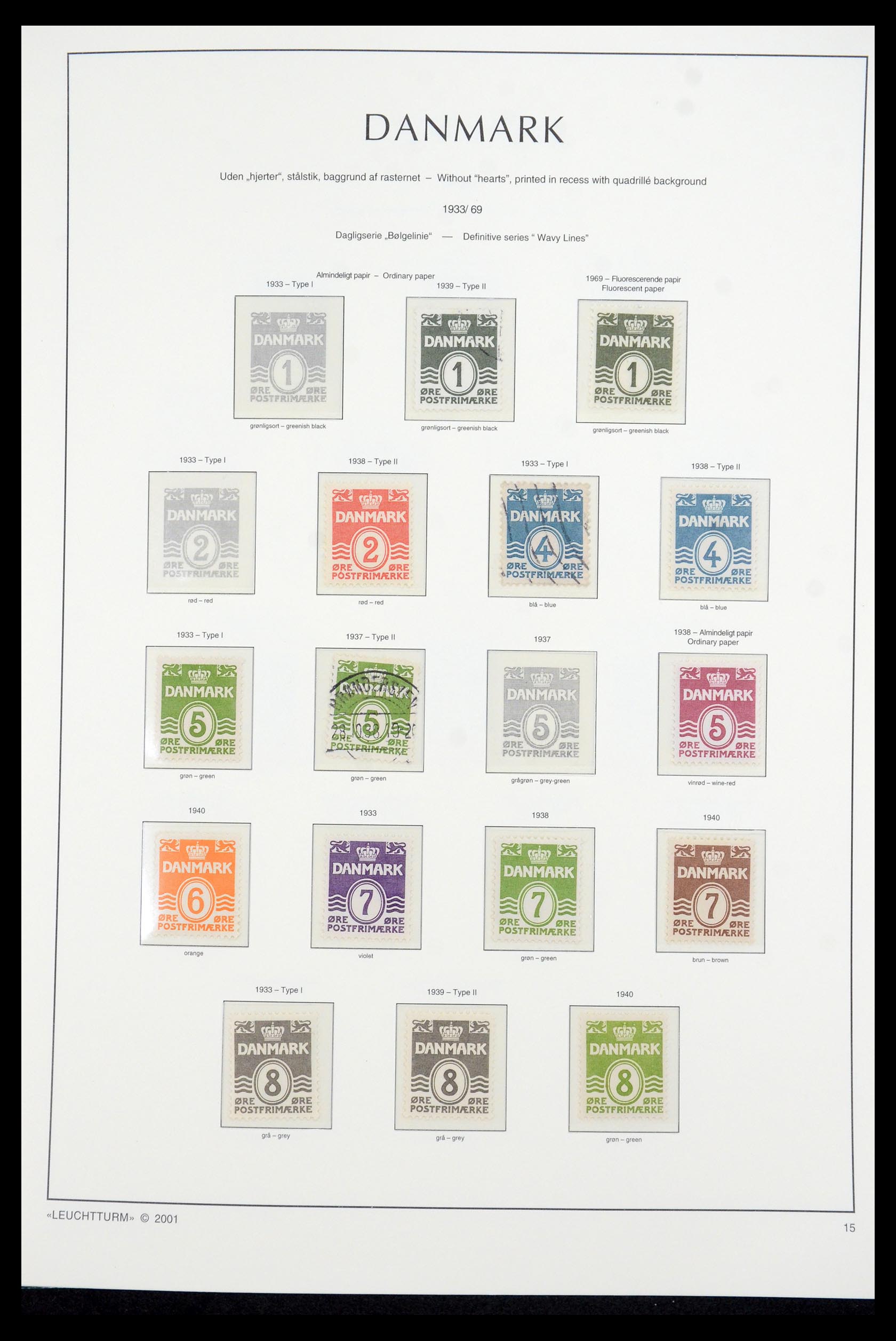 35655 016 - Postzegelverzameling 35655 Denemarken 1855-2017!