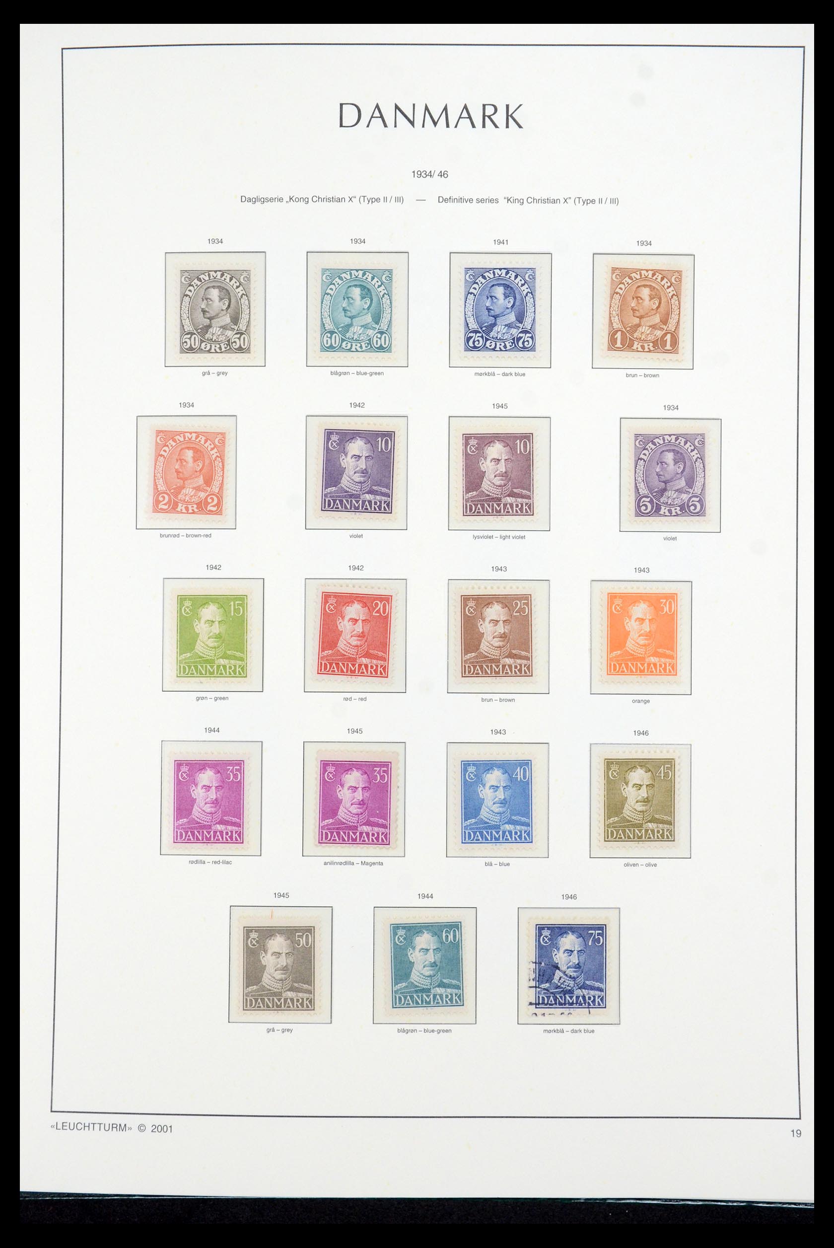 35655 020 - Postzegelverzameling 35655 Denemarken 1855-2017!