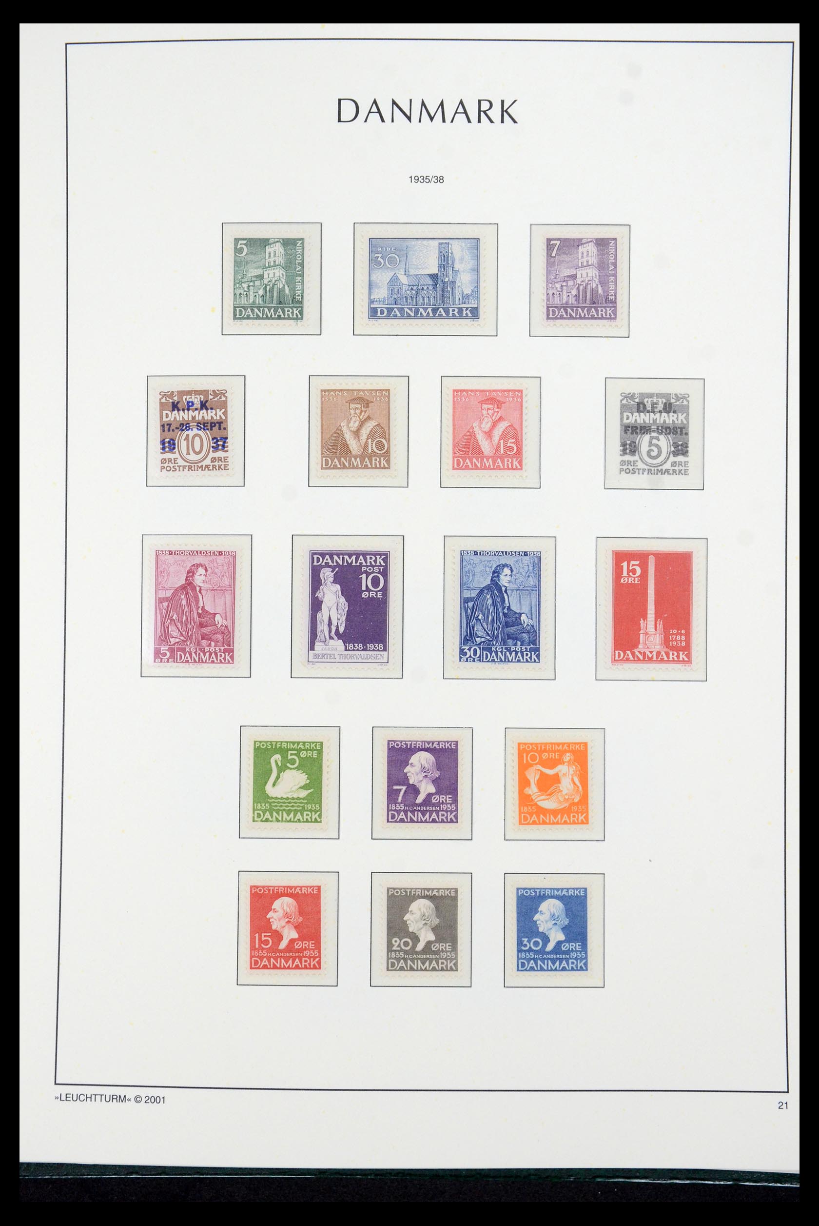 35655 023 - Postzegelverzameling 35655 Denemarken 1855-2017!