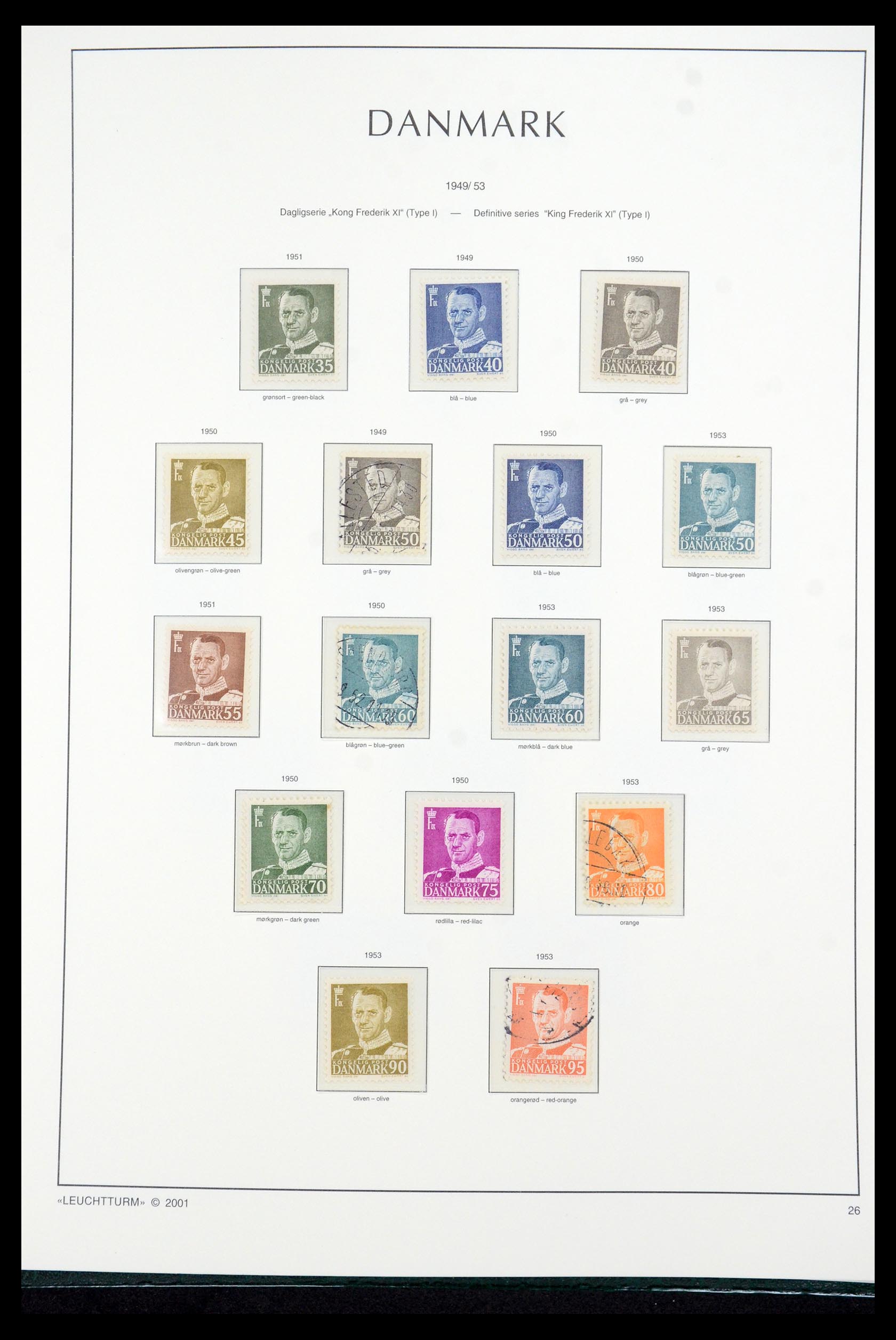 35655 028 - Postzegelverzameling 35655 Denemarken 1855-2017!