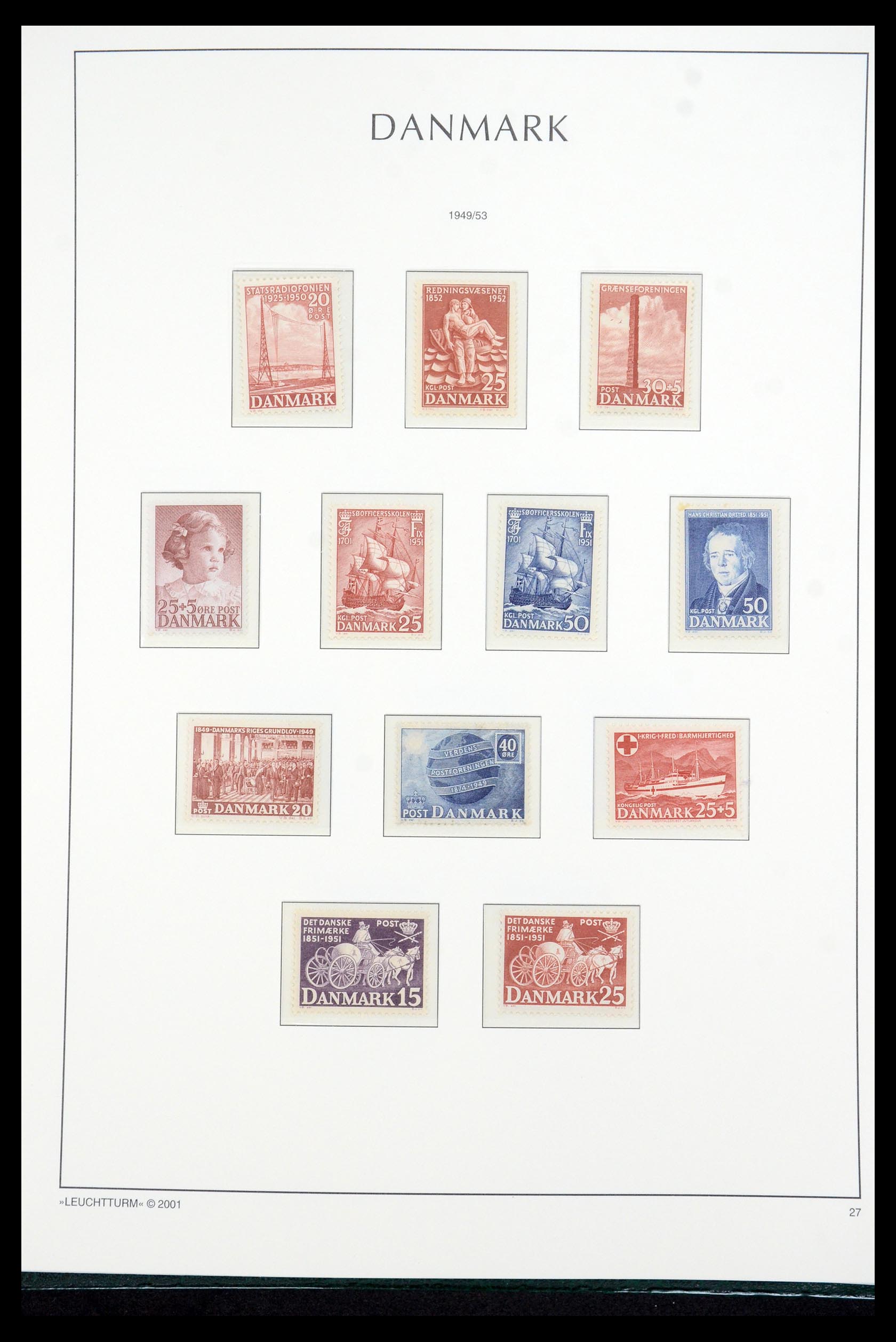 35655 029 - Postzegelverzameling 35655 Denemarken 1855-2017!