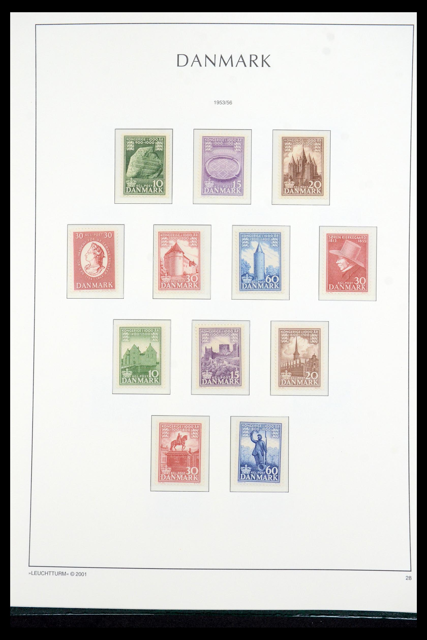 35655 030 - Postzegelverzameling 35655 Denemarken 1855-2017!