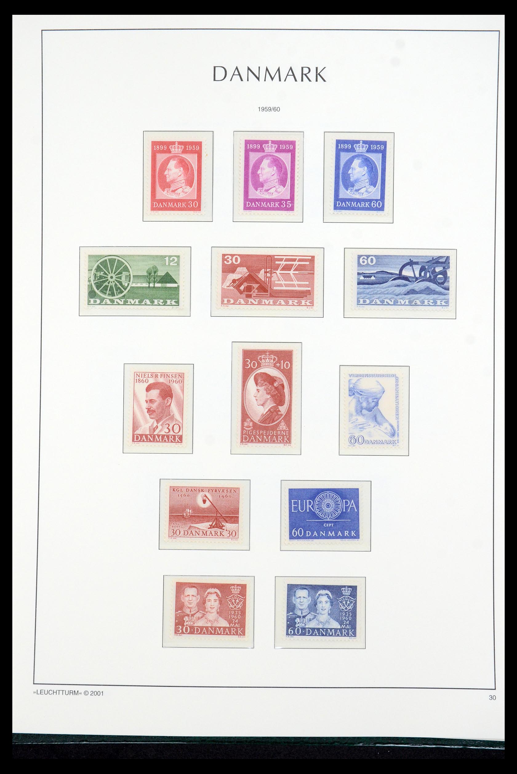 35655 032 - Postzegelverzameling 35655 Denemarken 1855-2017!