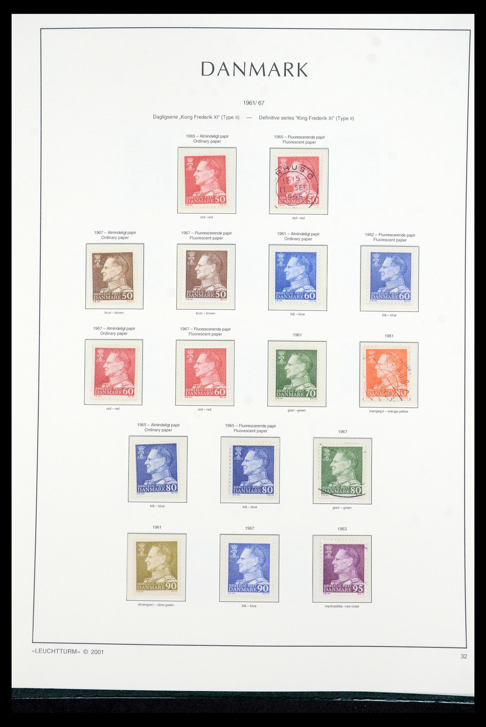 35655 034 - Postzegelverzameling 35655 Denemarken 1855-2017!