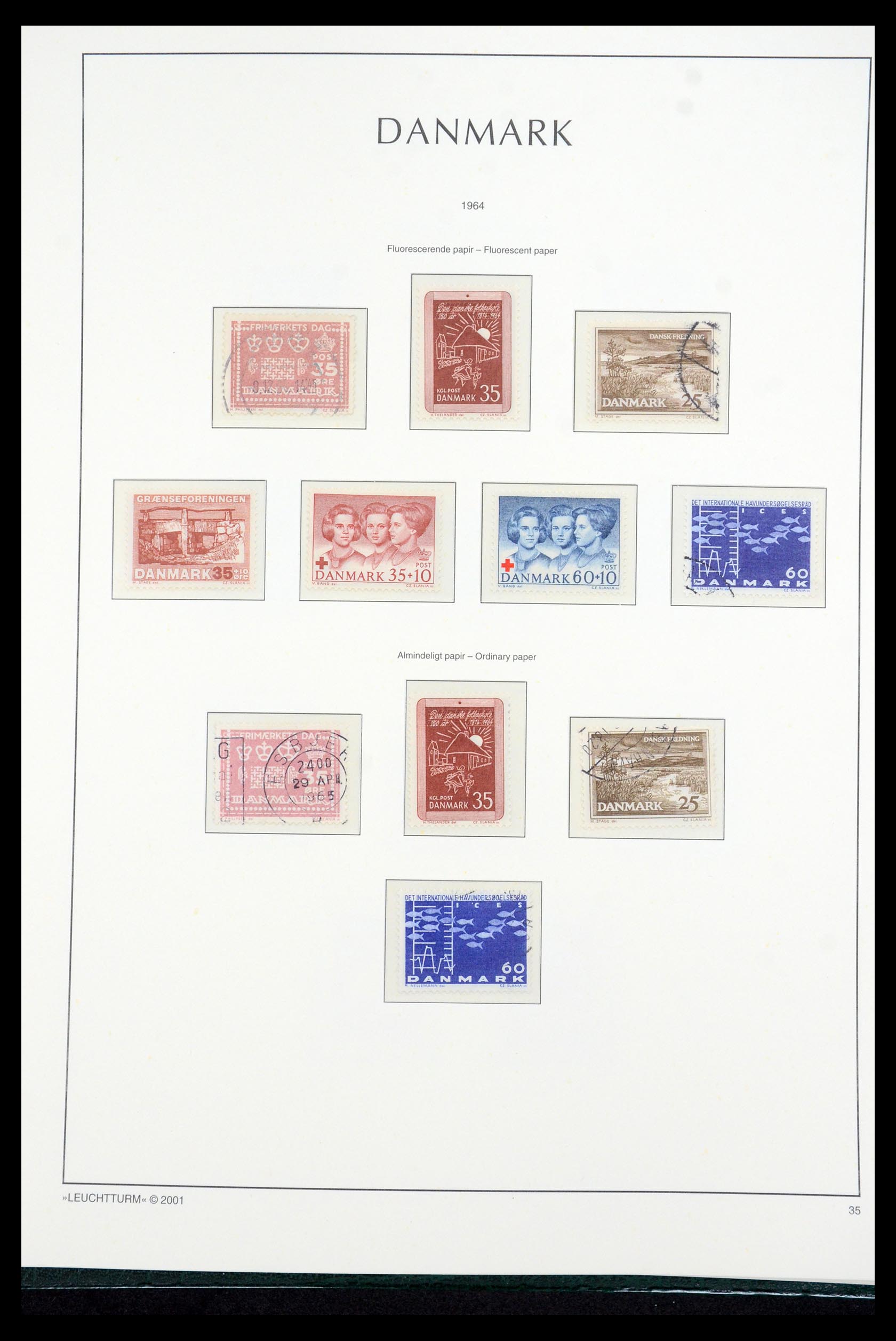 35655 037 - Postzegelverzameling 35655 Denemarken 1855-2017!