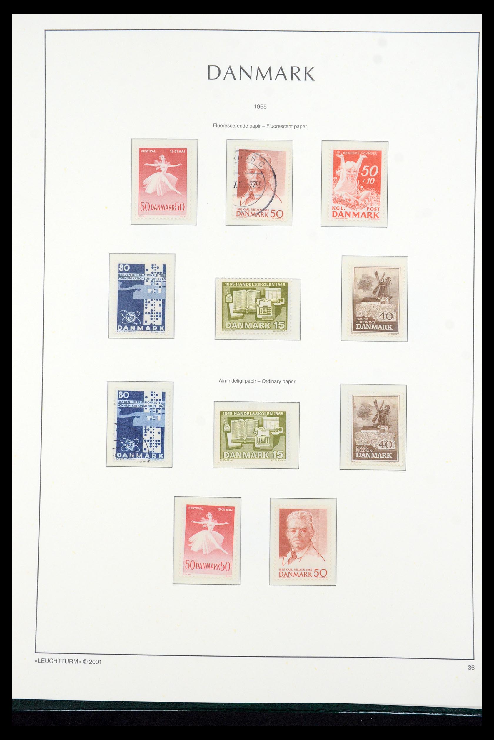 35655 038 - Postzegelverzameling 35655 Denemarken 1855-2017!