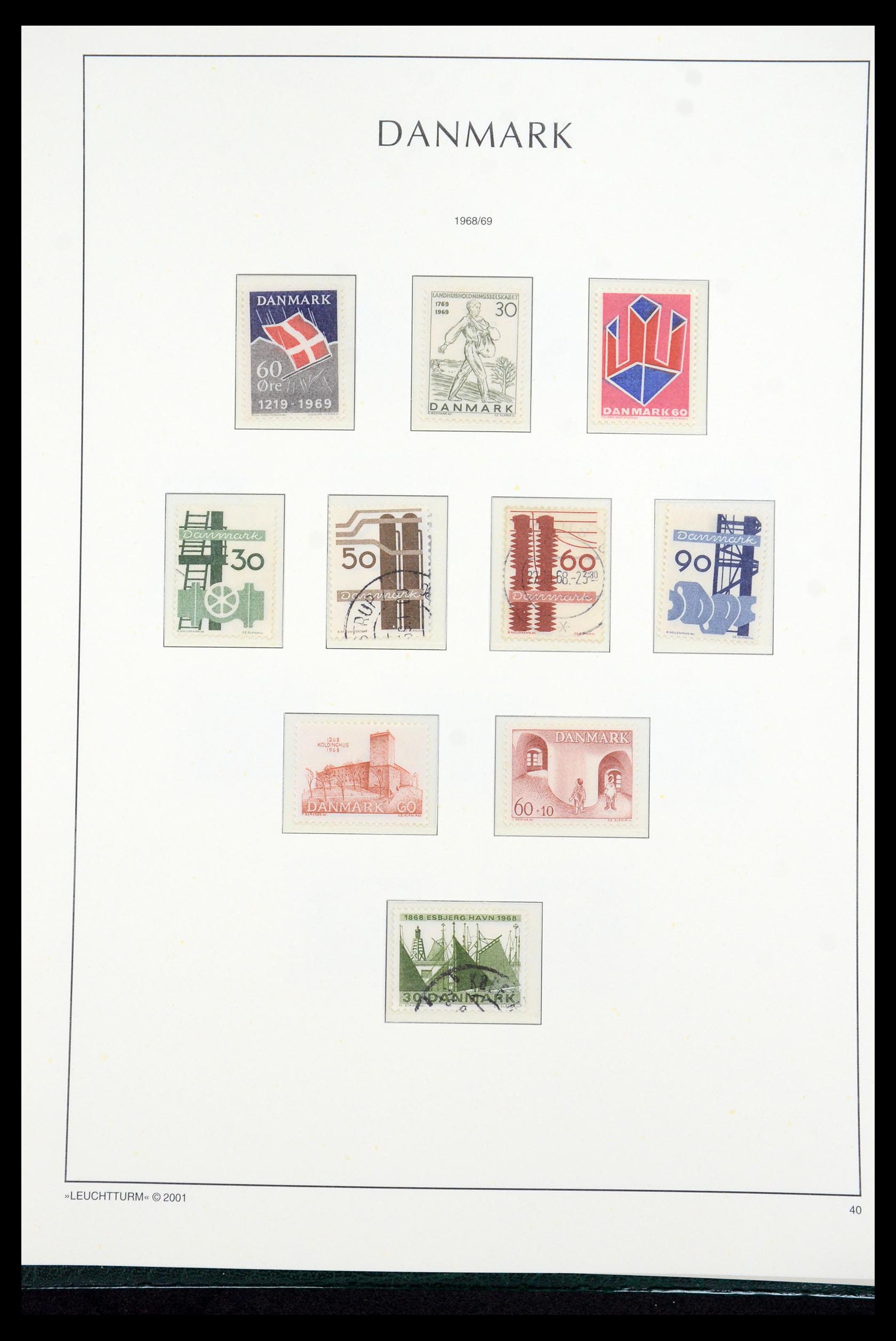 35655 042 - Postzegelverzameling 35655 Denemarken 1855-2017!
