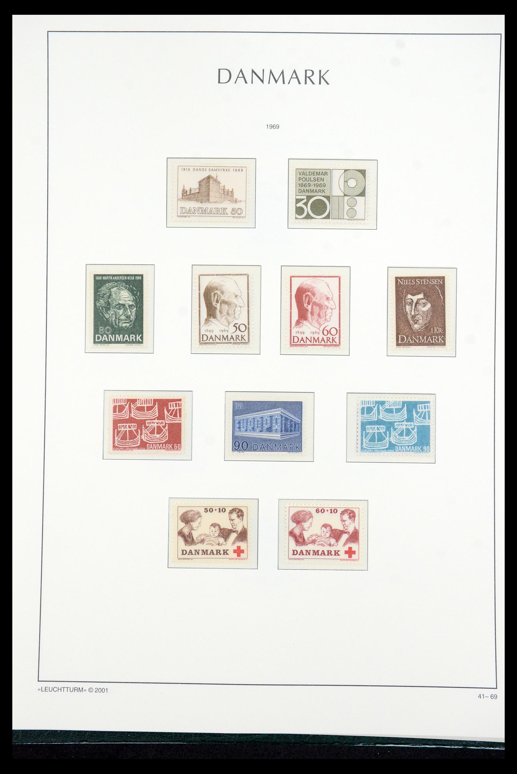 35655 043 - Postzegelverzameling 35655 Denemarken 1855-2017!