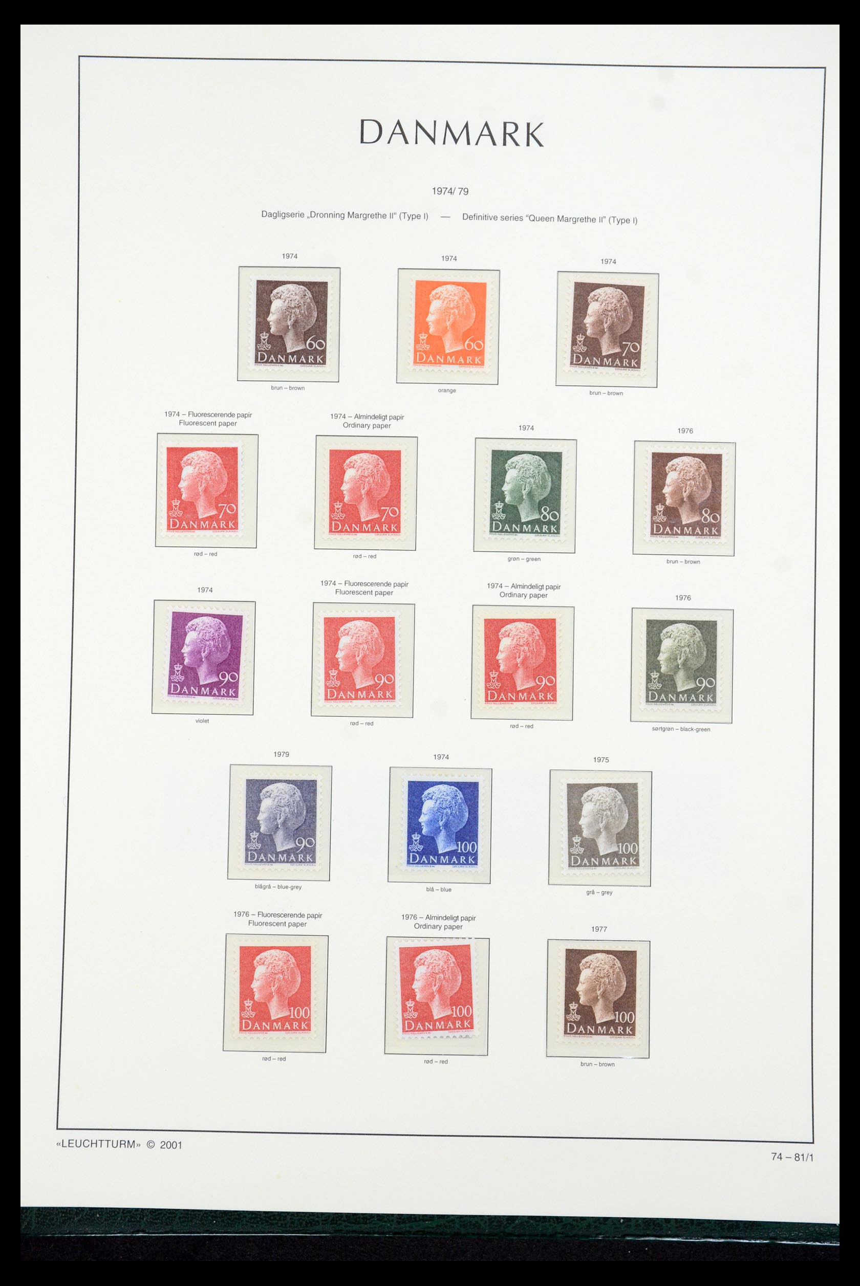 35655 053 - Postzegelverzameling 35655 Denemarken 1855-2017!