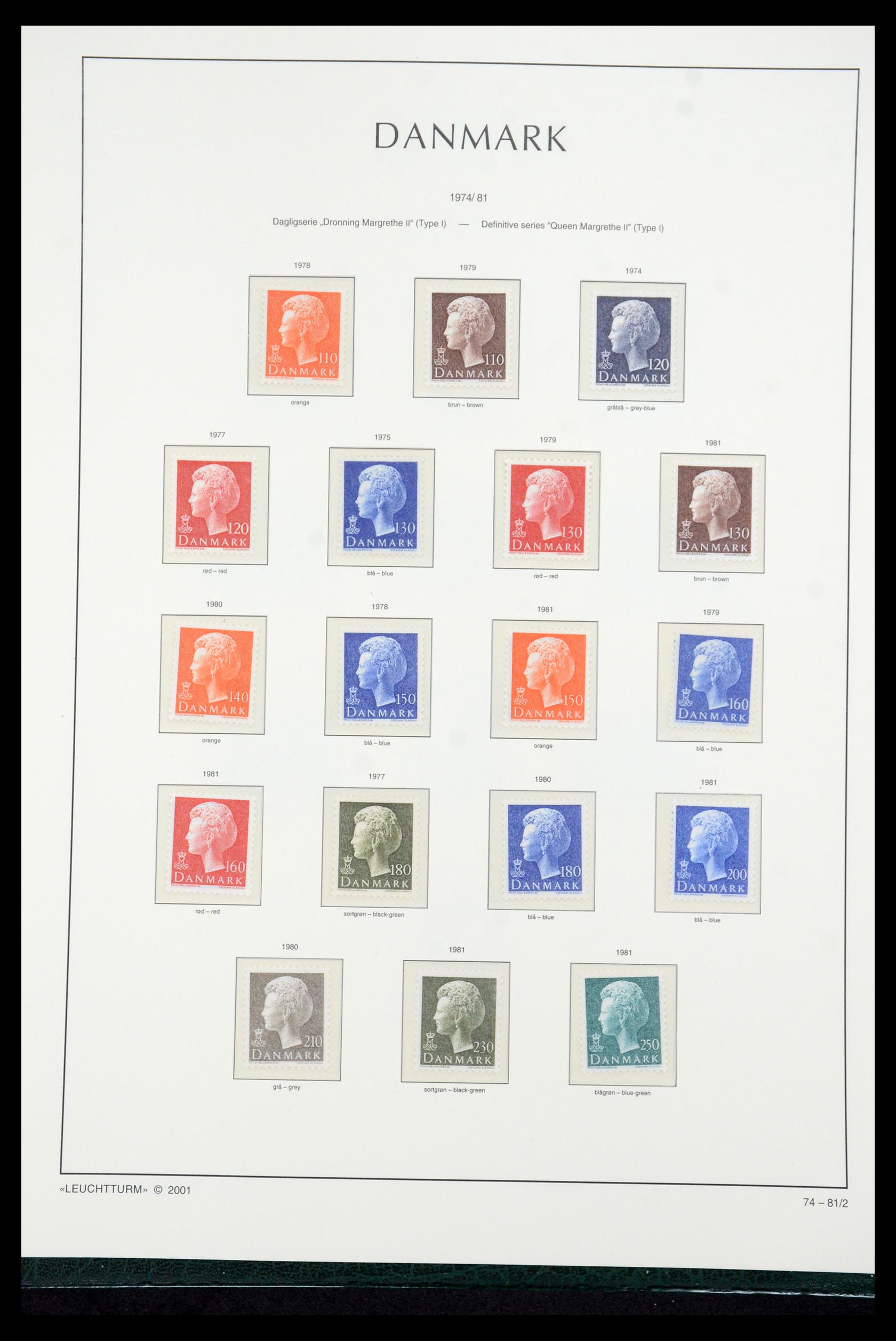 35655 054 - Postzegelverzameling 35655 Denemarken 1855-2017!